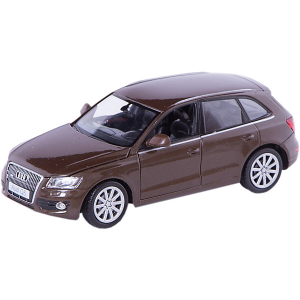 Машина AUDI Q5, 1:24, в ассортименте Машина AUDI Q5, 1:24, в ассортиментеМашинки<br>Большой, прекрасно детализированный автомобиль, приведет в восторг любого мальчишку! Машина выполнена в масштабе 1:24, имеет открывающиеся двери, багажник и капот; подвижные колеса. Кроме того, при производстве было тщательно проработано устройство двигателя и внутренняя отделка салона. Игрушка изготовлена из прочных высококачественных материалов безопасных для детей. Прекрасный подарок для юных автолюбителей! <br><br>Дополнительная информация:<br><br>- Материал: пластик, металл.<br>- Масштаб: 1:24.<br>- Колеса подвижные.<br>- Капот, двери, багажник открываются.<br>- Размер упаковки: 11 ? 24 ? 10 см. <br><br>Машину AUDI Q5, 1:24, можно купить в нашем магазине.<br><br>Ширина мм: 245<br>Глубина мм: 112<br>Высота мм: 102<br>Вес г: 542<br>Возраст от месяцев: 36<br>Возраст до месяцев: 84<br>Пол: Мужской<br>Возраст: Детский<br>SKU: 4515361
