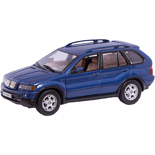 Машина BMW X5, 1:24, в ассортименте Машина BMW X5, 1:24, в ассортиментеМашинки<br>Большой, прекрасно детализированный автомобиль, приведет в восторг любого мальчишку! Машина выполнена в масштабе 1:24, имеет открывающиеся двери, багажник и капот; подвижные колеса. Кроме того, при производстве было тщательно проработано устройство двигателя и внутренняя отделка салона. Игрушка изготовлена из прочных высококачественных материалов безопасных для детей. Прекрасный подарок для юных автолюбителей! <br><br>Дополнительная информация:<br><br>- Материал: пластик, металл.<br>- Масштаб: 1:24.<br>- Колеса подвижные.<br>- Капот, двери, багажник открываются.<br>- Размер упаковки: 11 ? 24 ? 10 см. <br><br>Машину BMW X5, 1:24, можно купить в нашем магазине.<br><br>Ширина мм: 245<br>Глубина мм: 112<br>Высота мм: 102<br>Вес г: 692<br>Возраст от месяцев: 36<br>Возраст до месяцев: 84<br>Пол: Мужской<br>Возраст: Детский<br>SKU: 4515362