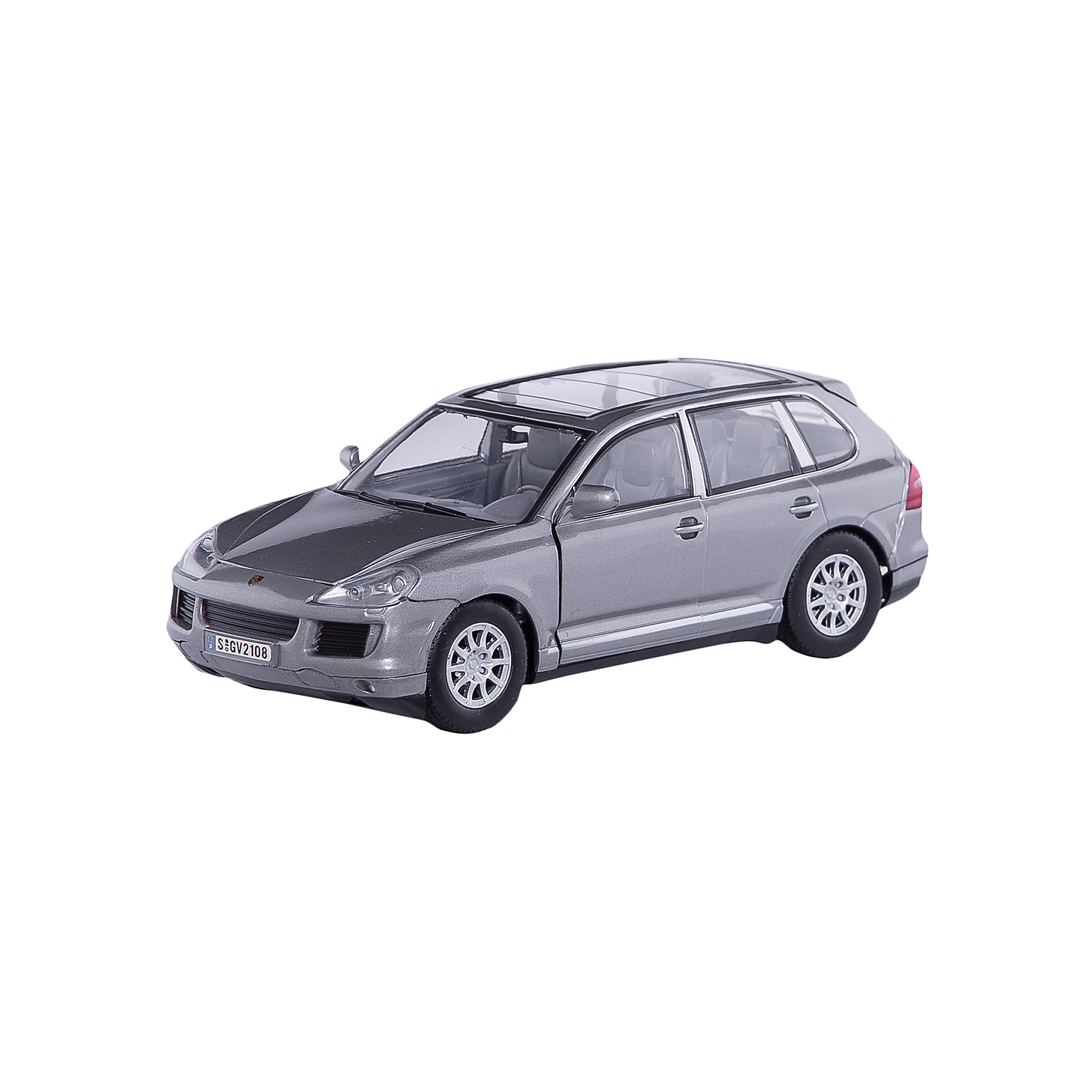 Машина PORSCHE CAYENNE TURBO, 1:24, в ассортименте Машина PORSCHE CAYENNE TURBO, 1:24, в ассортиментеМашинки<br>Большой, прекрасно детализированный автомобиль, приведет в восторг любого мальчишку! Машина выполнена в масштабе 1:24, имеет открывающиеся двери, подвижные колеса. Кроме того, при производстве было тщательно проработано устройство двигателя и внутренняя отделка салона. Игрушка изготовлена из прочных высококачественных материалов безопасных для детей. Прекрасный подарок для юных автолюбителей! <br><br>Дополнительная информация:<br><br>- Материал: пластик, металл.<br>- Масштаб: 1:24.<br>- Колеса подвижные.<br>- Двери открываются.<br><br>Машину PORSCHE CAYENNE TURBO, 1:24, можно купить в нашем магазине.<br><br>Ширина мм: 245<br>Глубина мм: 112<br>Высота мм: 102<br>Вес г: 563<br>Возраст от месяцев: 36<br>Возраст до месяцев: 84<br>Пол: Мужской<br>Возраст: Детский<br>SKU: 4515366