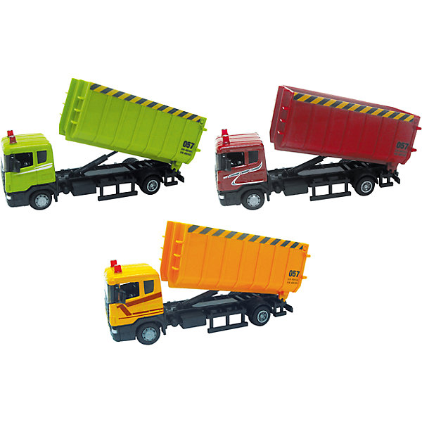 Машина SCANIA, стройконтейнер, 1:48 Машина SCANIA, стройконтейнер, 1:48Машинки<br>Машинка Scania стройконтейнер 1:48, Autotime (Автотайм).<br><br>Характеристики:<br><br>• Масштаб 1:48<br>• Длина машинки: 17 см.<br>• Материал: металл, пластик<br>• Цвет в ассортименте: красный, желтый, зеленый<br>• Упаковка: картонная коробка блистерного типа<br>• Размер упаковки: 20х11х6 см.<br>• ВНИМАНИЕ! Данный артикул представлен в различном цветовом исполнении. К сожалению, заранее выбрать определенный вариант невозможно. При заказе нескольких машинок возможно получение одинаковых<br><br>Машинка Scania стройконтейнер от Autotime (Автотайм) является уменьшенной копией настоящего автомобиля. Модель отличается высокой степенью детализации. Корпус машинки металлический с пластиковыми элементами. Машинка имеет вместительный кузов и подъемный механизм для разгрузки. Колеса автомобиля вращаются.<br><br>Машинку Scania стройконтейнер 1:48, Autotime (Автотайм) можно купить в нашем интернет-магазине.<br><br>Ширина мм: 197<br>Глубина мм: 60<br>Высота мм: 111<br>Вес г: 237<br>Возраст от месяцев: 36<br>Возраст до месяцев: 84<br>Пол: Мужской<br>Возраст: Детский<br>SKU: 4515370
