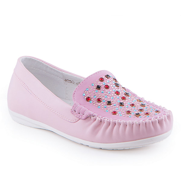 Мокасины для девочки Indigo kids Мокасины для девочки Indigo kidsМокасины<br>Мокасины для девочки от известного бренда Indigo kids.<br><br>Стильные мокасины - прекрасный вариант обуви для теплого сезона. Они нарядные и модные, но в то же время очень удобные. Эту модель можно носить и с юбкой, и с шортами, и с джинсами. Такие туфли легко надеваются, комфортно садятся по ноге. <br><br>Особенности модели:<br><br>- цвет: розовый;<br>- стильный дизайн;<br>- удобная колодка;<br>- подкладка из натуральной кожи;<br>- украшены стразами;<br>- подошва устойчивая, нескользящая;<br>- прошивка;<br>- без застежек.<br><br>Дополнительная информация:<br><br>Состав:<br><br>верх – искусственная кожа;<br>подкладка - натуральная кожа;<br>подошва - ТЭП.<br><br>Мокасины для девочки Indigo kids (Индиго Кидс) можно купить в нашем магазине.<br><br>Ширина мм: 227<br>Глубина мм: 145<br>Высота мм: 124<br>Вес г: 325<br>Цвет: розовый<br>Возраст от месяцев: 132<br>Возраст до месяцев: 144<br>Пол: Женский<br>Возраст: Детский<br>Размер: 35,36,34,33,32,31<br>SKU: 4519901