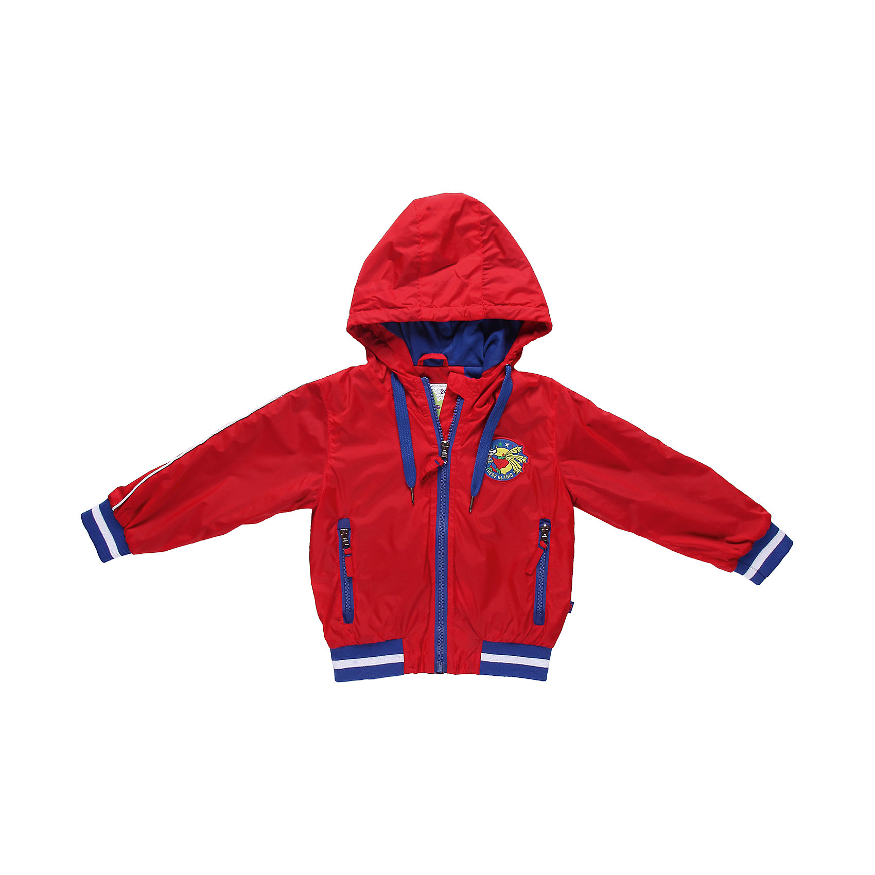 Ветровка для мальчика Sweet Berry Ветровка для мальчика Sweet BerryВерхняя одежда<br>Ветровка на хлопковой трикотажной подкладке. Украшенная шевроном.<br>Состав:<br>Верх: 100% нейлон, Подкладка: 65%хлопок, 35% полиэстер<br><br>Ширина мм: 356<br>Глубина мм: 10<br>Высота мм: 245<br>Вес г: 519<br>Цвет: красный<br>Возраст от месяцев: 24<br>Возраст до месяцев: 36<br>Пол: Мужской<br>Возраст: Детский<br>Размер: 98,80,92,86<br>SKU: 4522024