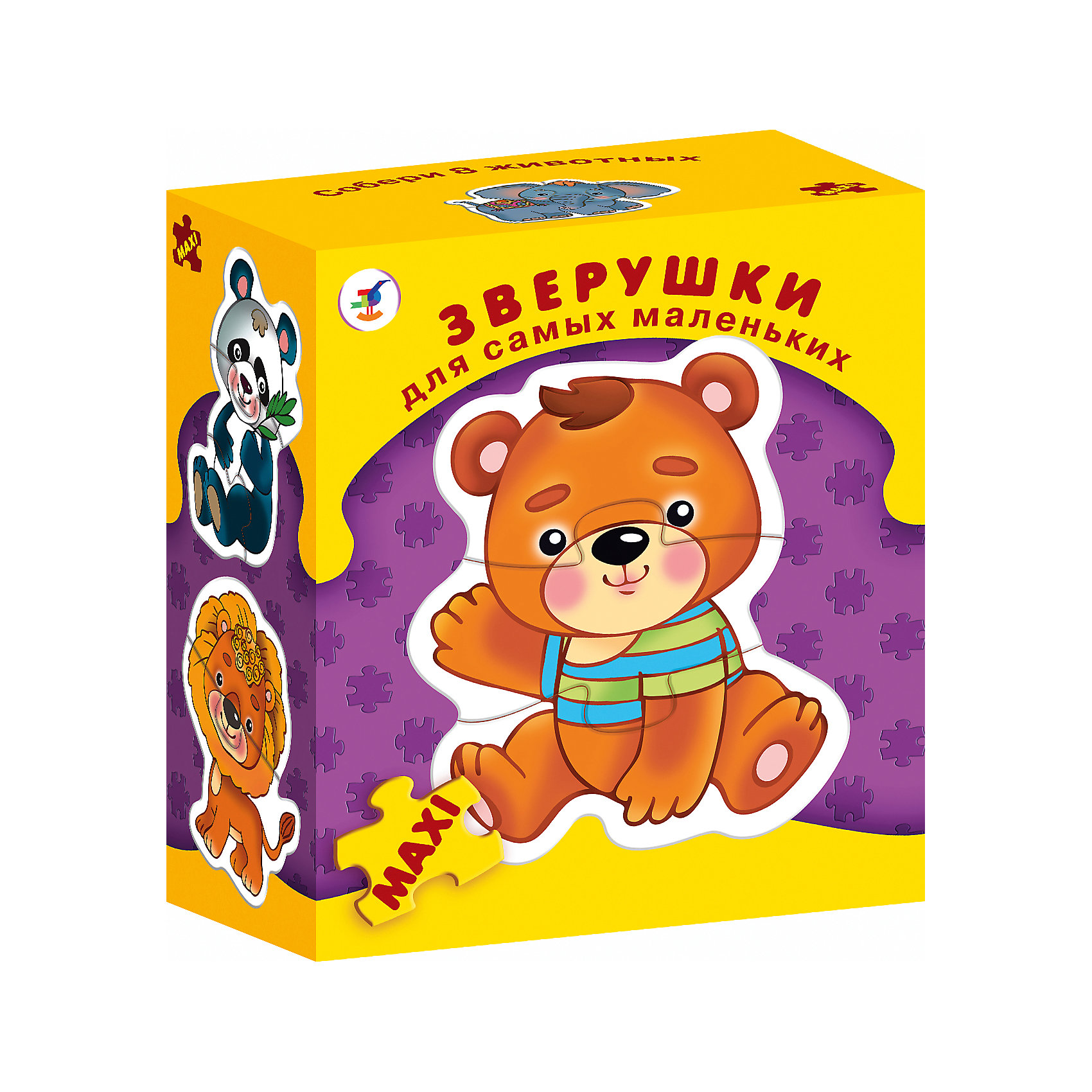 Игра для самых маленьких Зверушки, Дрофа-Медиа Игра для самых маленьких Зверушки, Дрофа-МедиаРазвивающие игры<br>Игра для самых маленьких Зверушки, Дрофа-Медиа, прекрасно подходит для первого знакомства малыша с мозаикой и способствует формированию навыка соединения целого изображения из двух-трёх элементов. В комплекте красочные изображения восьми симпатичных зверюшек, которые нужно собрать из нескольких крупных элементов пазла. Игра способствует развитию зрительного восприятия, мелкой моторики и координации движений рук, наглядно-образного мышления, памяти и внимания. Для детей 3-5 лет.<br><br>Дополнительная информация:<br><br>- Серия: Для самых маленьких.<br>- В комплекте: 36 карточек, инструкция.<br>- Материал: бумага. картон.<br>- Размер упаковки: 18,5 x 15,5 x 8,5 см.<br>- Вес: 174 гр.<br><br>Игру для самых маленьких Зверушки, Дрофа-Медиа, можно купить в нашем интернет-магазине.<br><br>Ширина мм: 155<br>Глубина мм: 180<br>Высота мм: 85<br>Вес г: 85<br>Возраст от месяцев: 36<br>Возраст до месяцев: 84<br>Пол: Унисекс<br>Возраст: Детский<br>SKU: 4533293