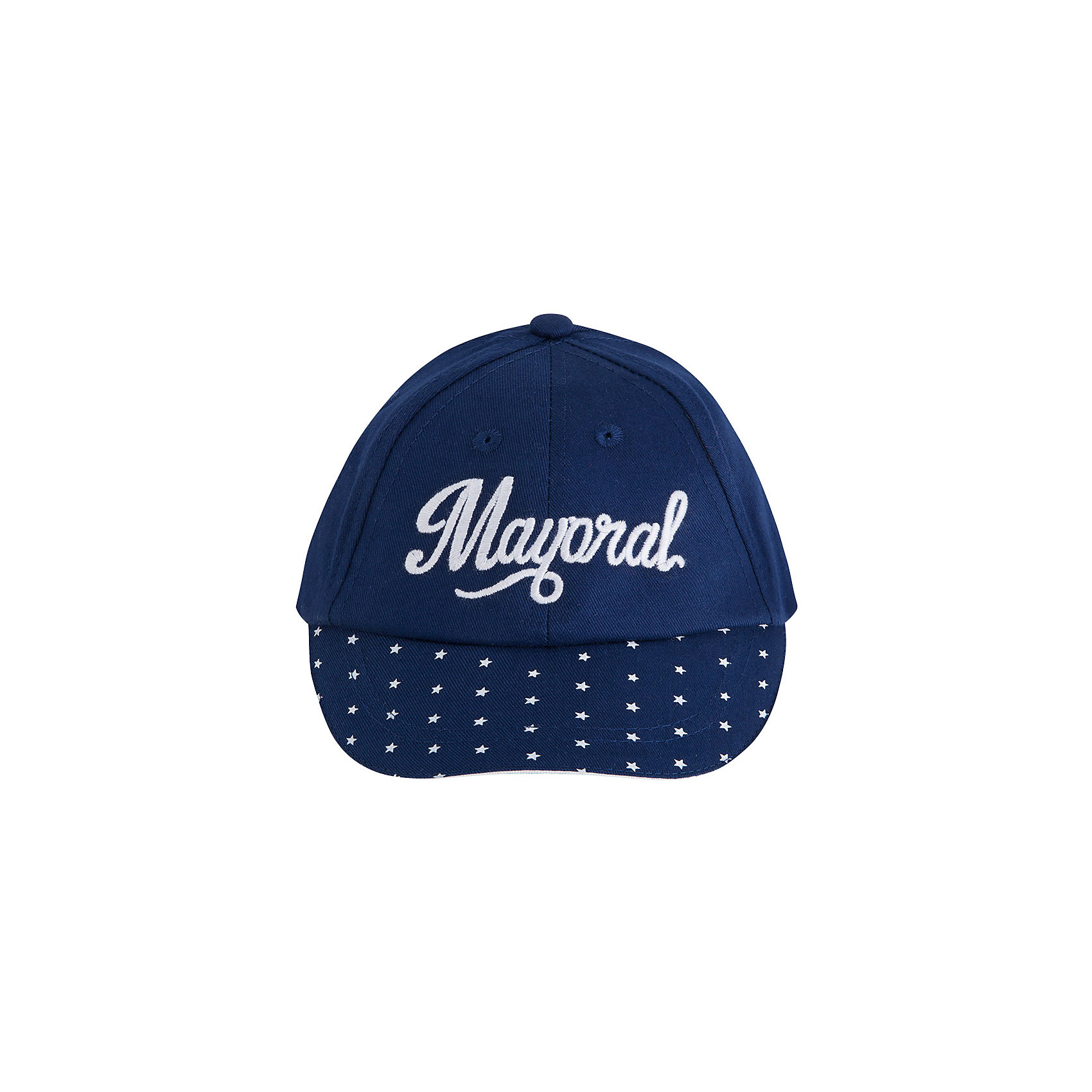 Кепка для мальчика Mayoral Кепка для мальчика MayoralШапочки<br>Кепка для мальчика от известной испанской марки Mayoral убережет голову ребенка от ярких солнечных лучей.<br><br>Дополнительная информация:<br><br>- Регулировка по объему: ремешок сзади. <br>- Отверстия для вентиляции.<br>- Козырек с контрастной окантовкой и принтом.<br>- Вышивка спереди. <br>- Состав: верх - 100% хлопок.<br><br>Кепку для мальчика Mayoral (Майорал) можно купить в нашем магазине.<br><br>Ширина мм: 89<br>Глубина мм: 117<br>Высота мм: 44<br>Вес г: 155<br>Цвет: серый<br>Возраст от месяцев: 6<br>Возраст до месяцев: 9<br>Пол: Мужской<br>Возраст: Детский<br>Размер: 46,48,50<br>SKU: 4539038
