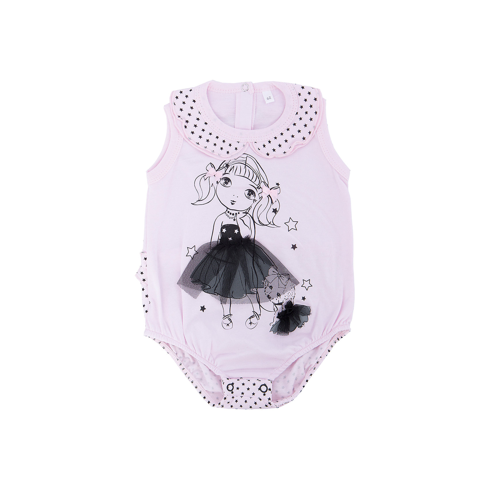 Боди для девочки Soni Kids Боди для девочки Soni KidsБоди<br>Боди для девочки от популярной марки Soni Kids <br> <br>Красивое нежное боди сшито из мягкого дышащего хлопка. Это гипоаллергенный материал, который отлично подходит для детской одежды. Правильный крой обеспечит ребенку удобство, не будет натирать и стеснять движения. <br> <br>Особенности модели: <br> <br>- цвет - белый; <br>- материал - натуральный хлопок; <br>- отложной воротник; <br>- сзади - оборка; <br>- мягкая окантовка; <br>- модель декорирована принтом с объемными деталями; <br>- застежки - кнопки сзади и внизу. <br> <br>Дополнительная информация: <br> <br>Состав: 100% хлопок <br> <br>Боди для девочки от популярной марки Soni Kids (Сони Кидс) можно купить в нашем магазине.<br><br>Ширина мм: 157<br>Глубина мм: 13<br>Высота мм: 119<br>Вес г: 200<br>Цвет: розовый<br>Возраст от месяцев: 12<br>Возраст до месяцев: 15<br>Пол: Женский<br>Возраст: Детский<br>Размер: 80,86,74,62,68<br>SKU: 4545056