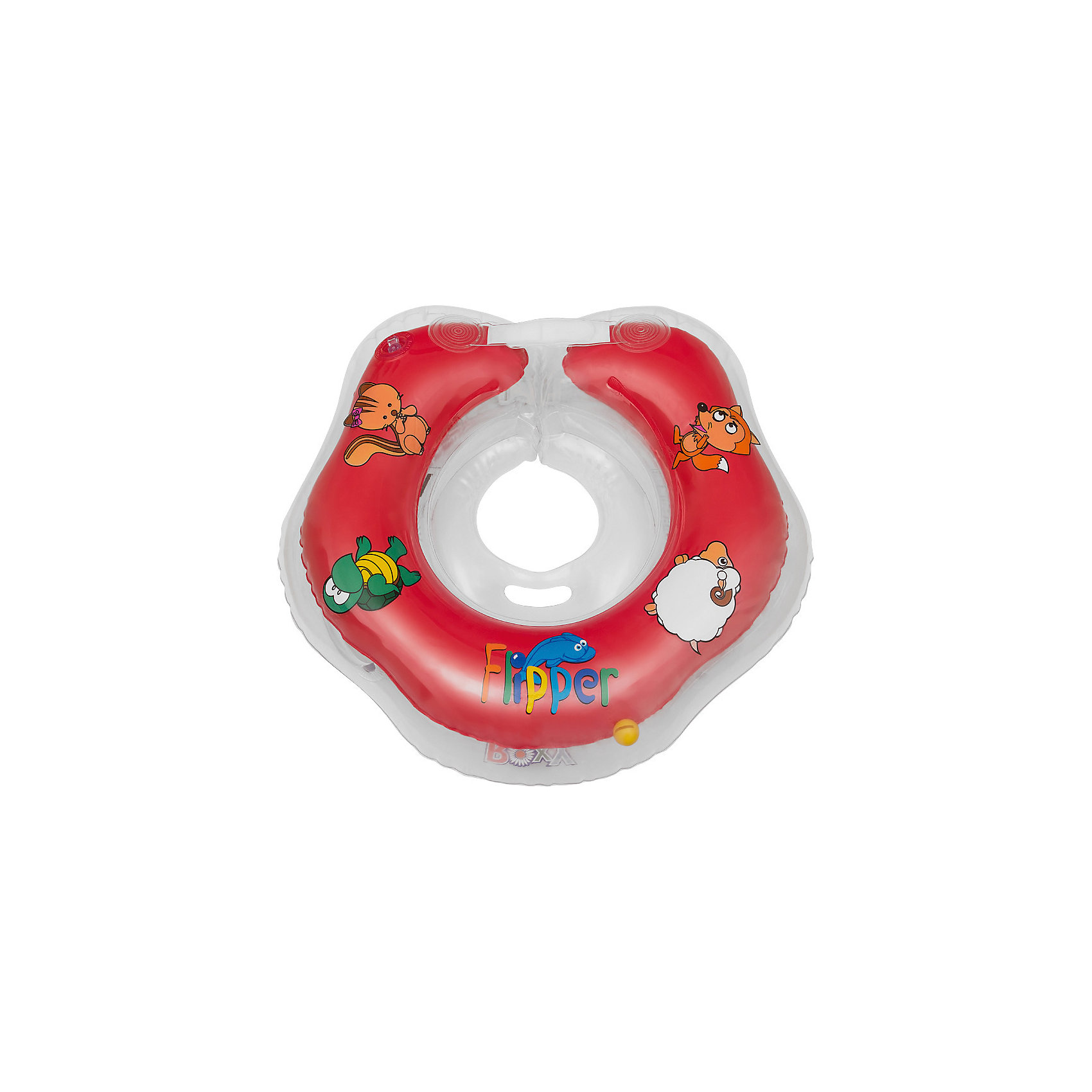 Круг на шею Flipper FL001 для купания малышей 0+, Roxy-Kids, красный Круг на шею Flipper FL001 для купания малышей 0+, Roxy-Kids, красныйКруги для купания малыша<br>Круг на шею Flipper FL001, Roxy-Kids, обеспечит безопасность и комфорт Вашего ребенка во время купания и активных игр в воде. Может использоваться в ванной или для бассейна и на море. Круг выполнен из прочного полимера, имеет яркий привлекательный дизайн и полностью безопасен для детей. Оснащен двумя воздушными камерами, в которых находятся шарики-погремушки, комфортной выемкой для подбородка и ручками, благодаря которым родители смогут контролировать малыша. Дополнительная безопасность круга обеспечивается особой конструкцией круг в круге. Мягкий шов не натирает шею малыша благодаря технологии внутреннего шва. Две практичные регулируемые застежки (карабин и липучка) позволяют быстро и легко зафиксировать круг во время купания. Рассчитан на детей от 0 до 2 лет, весом до 18 кг.<br><br>Дополнительная информация:<br><br>- Цвет: красный/домашние животные.<br>- Материал: ПВХ.<br>- Размер круга: 39 х 36 см.<br>- Размер упаковки: 15 х 5 х 15 см.<br>- Вес: 0,3 кг.<br><br>Круг на шею Flipper FL001 для купания малышей 0+, Roxy-Kids, красный, можно купить в нашем интернет-магазине.<br><br>Ширина мм: 150<br>Глубина мм: 50<br>Высота мм: 150<br>Вес г: 300<br>Цвет: красный<br>Возраст от месяцев: 0<br>Возраст до месяцев: 18<br>Пол: Унисекс<br>Возраст: Детский<br>SKU: 4546379