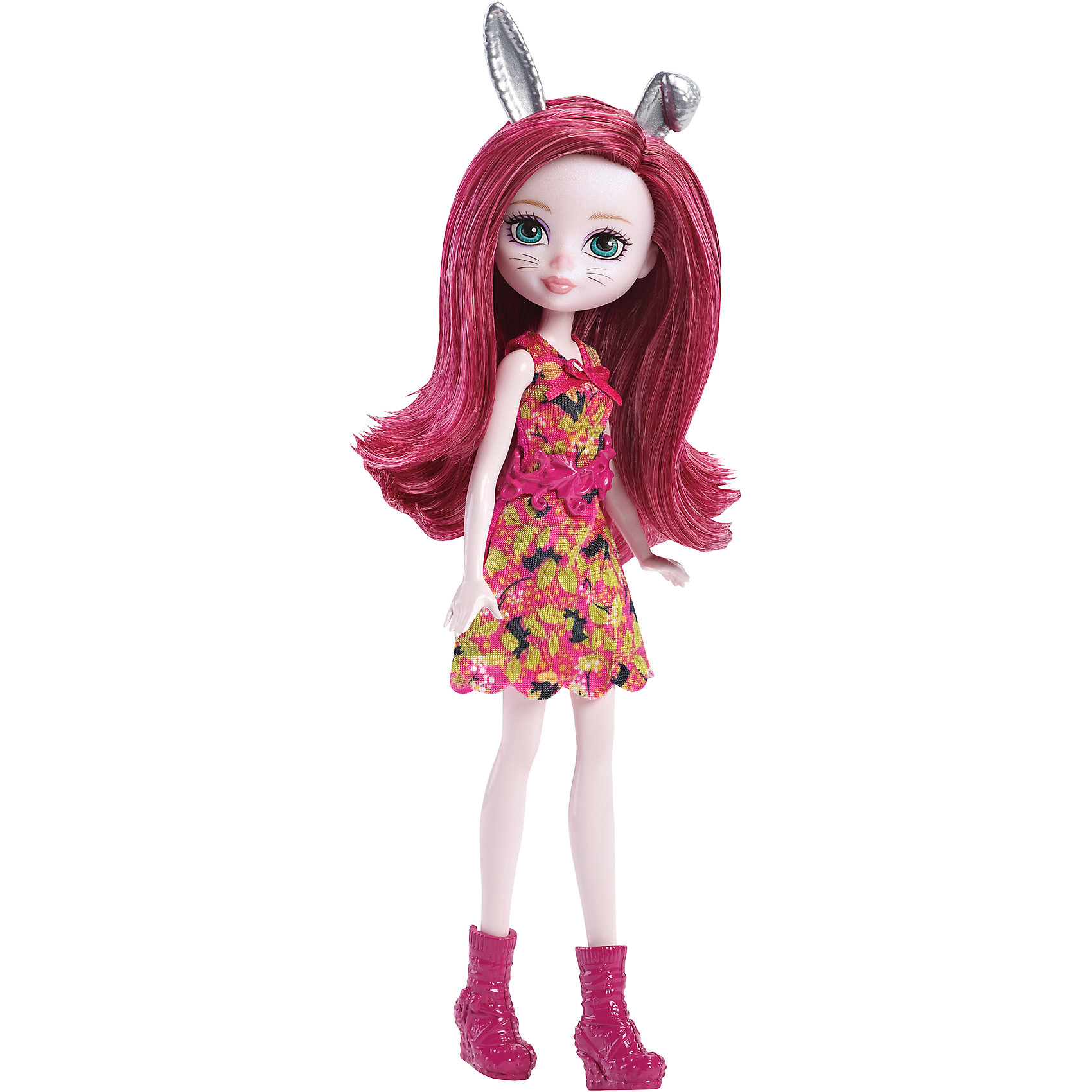 Кукла-пикси Зайка Игра драконов, Ever After High Кукла-пикси Зайка Игра драконов, Ever After HighEver After High Игрушки<br>В сериале «Игра драконов» ученики Ever After High отправляются за приключениями в зачарованный лес и знакомятся там с миниатюрными лесными пикси, волшебными хранительницами природы. Посмотри, какие прекрасные волшебные существа могут встретиться на пути учеников школы Долго и счастливо! Очаровательная Зайка является защитницей зайцев и сама так похожа на этого зверька! У Зайки чудесный наряд, состоящий из яркого платья, декорированного бантиком и дополненного поясом. На ногах - розовые полусапожки. Волосы куклы - ярко-розового цвета, они мягкие и шелковистые, и, конечно, на голове у волшебницы есть кокетливые заячьи ушки. Собери всю коллекцию лесных фей и окунись в мир волшебства, гармонии и чудес! <br><br>Дополнительная информация: <br><br>- Материал: пластик, текстиль.<br>- Высота куклы: 14 см. <br>- Голова, руки, ноги куклы подвижные. <br>- Комплектация: кукла в одежде и обуви, аксессуар.<br><br>Куклу-пикси Зайку Игра драконов, Ever After High (Эвер Афтер Хай), можно купить в нашем магазине.<br><br>Ширина мм: 55<br>Глубина мм: 100<br>Высота мм: 325<br>Вес г: 213<br>Возраст от месяцев: 72<br>Возраст до месяцев: 144<br>Пол: Женский<br>Возраст: Детский<br>SKU: 4556231