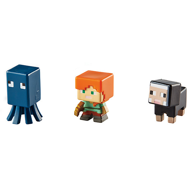 Набор из 3х фигурок Minecraft Набор из 3х фигурок MinecraftКоллекционные фигурки<br>Эти фигурки приведут в восторг всех поклонников Minecraft. Они прекрасно детализированы, реалистично раскрашены, очень похожи на героев компьютерной игры. Собери все фигурки, создавай свои мир Майнкрафт прямо на письменном столе или там, где ты пожелаешь! Игрушки выполнены из высококачественных экологичных материалов безопасных для детей. В наборе: Осьминог, Алекс, Черная овца. <br><br>Дополнительная информация:<br><br>- Материал: пластик.<br>- Размер упаковки: 16,5х16,5х4 см.<br>- Размер фигурки: 3 см. <br>- 3 фигурки в комплекте. <br><br>Набор из 3х фигурок Minecraft (Майнкрафт) можно купить в нашем магазине.<br><br>Ширина мм: 166<br>Глубина мм: 137<br>Высота мм: 30<br>Вес г: 37<br>Возраст от месяцев: 36<br>Возраст до месяцев: 72<br>Пол: Мужской<br>Возраст: Детский<br>SKU: 4557618