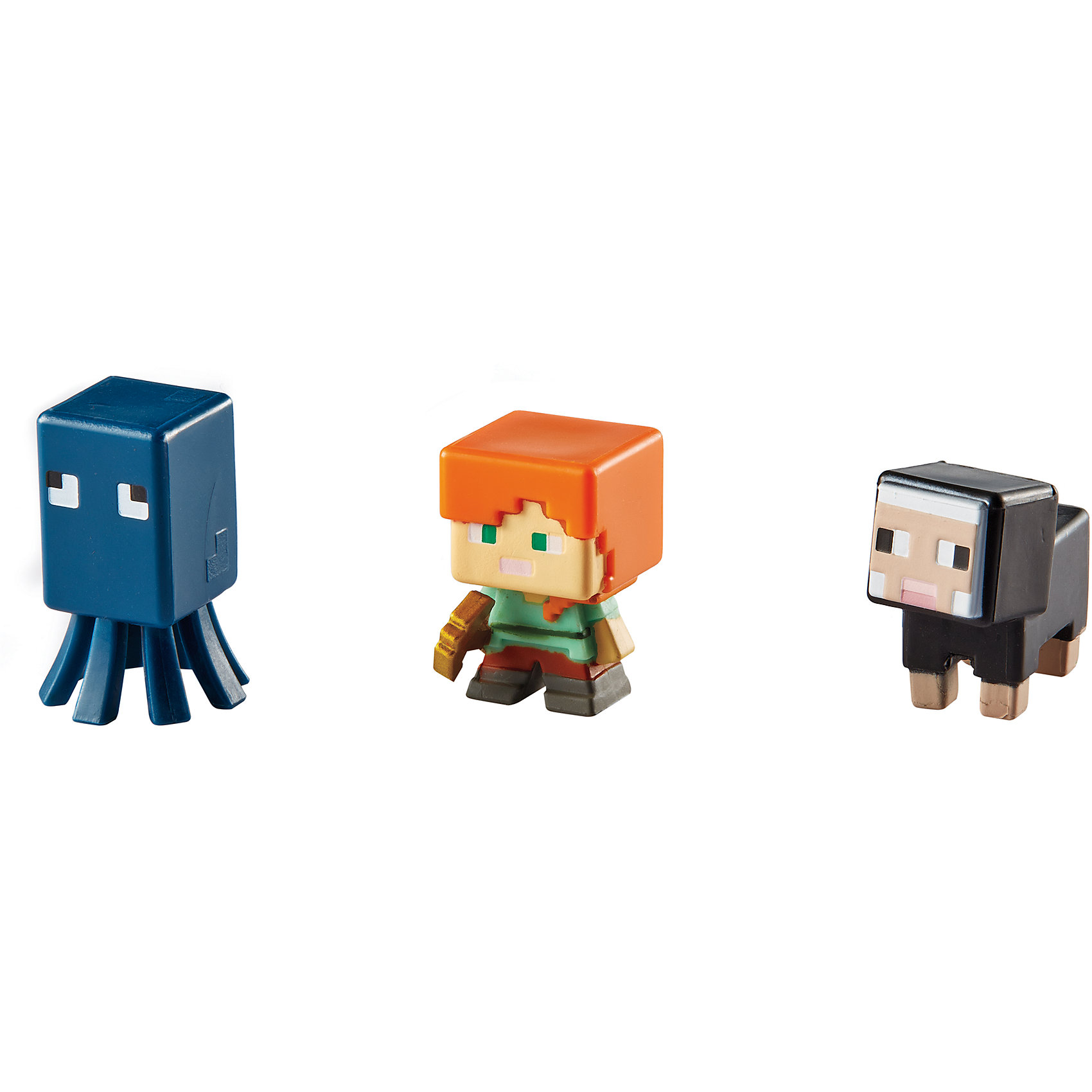 Набор из 3х фигурок Minecraft Набор из 3х фигурок MinecraftMinecraft<br>Эти фигурки приведут в восторг всех поклонников Minecraft. Они прекрасно детализированы, реалистично раскрашены, очень похожи на героев компьютерной игры. Собери все фигурки, создавай свои мир Майнкрафт прямо на письменном столе или там, где ты пожелаешь! Игрушки выполнены из высококачественных экологичных материалов безопасных для детей. В наборе: Осьминог, Алекс, Черная овца. <br><br>Дополнительная информация:<br><br>- Материал: пластик.<br>- Размер упаковки: 16,5х16,5х4 см.<br>- Размер фигурки: 3 см. <br>- 3 фигурки в комплекте. <br><br>Набор из 3х фигурок Minecraft (Майнкрафт) можно купить в нашем магазине.<br><br>Ширина мм: 166<br>Глубина мм: 137<br>Высота мм: 30<br>Вес г: 37<br>Возраст от месяцев: 36<br>Возраст до месяцев: 72<br>Пол: Мужской<br>Возраст: Детский<br>SKU: 4557618