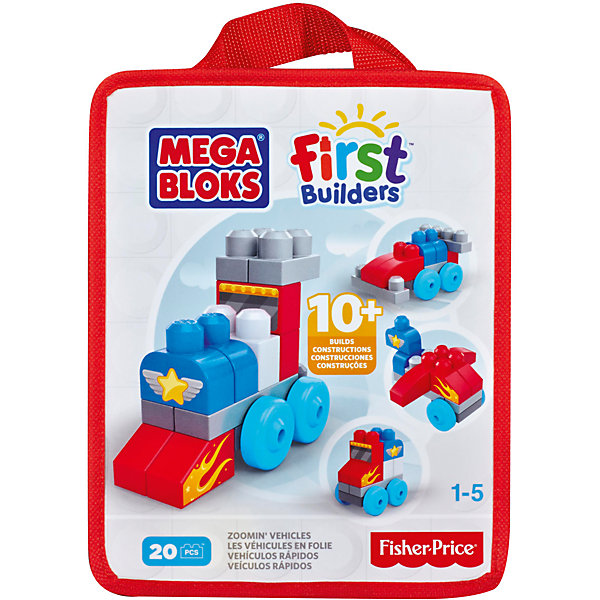 Конструктор красный, MEGA BLOKS First Builders Конструктор красный, MEGA BLOKS First BuildersПластмассовые конструкторы<br>Яркий конструктор MEGA BLOKS обязательно понравится малышам. С помощью деталей конструктора маленькие строители смогут сделать различные виды транспорта и, конечно, весело поиграть. Крупные кубики сделаны специально для детских ручек, имеют удобные крепления, прекрасно складываются между собой. Игра с конструктором позволяет крохе развить тактильные ощущения, цветовосприятие, моторику, мышление и подарит море положительных эмоций. Все детали набора выполнены из высококачественного гипоаллергенного пластика, не имеют острых углов, абсолютно безопасны для детей. После игры элементы конструктора можно сложить в удобную сумку на молнии. <br><br>Дополнительная информация:<br><br>- Материал: пластик.<br>- Размер упаковки: 21х26х10 см. <br>- Комплектация: 20 элементов конструктора, сумка. <br>- Вес: 272 гр.<br><br>Конструктор красный, MEGA BLOKS First Builders (Мега Блок), можно купить в нашем магазине.<br><br>Ширина мм: 255<br>Глубина мм: 205<br>Высота мм: 100<br>Вес г: 431<br>Возраст от месяцев: 24<br>Возраст до месяцев: 60<br>Пол: Унисекс<br>Возраст: Детский<br>SKU: 4557638
