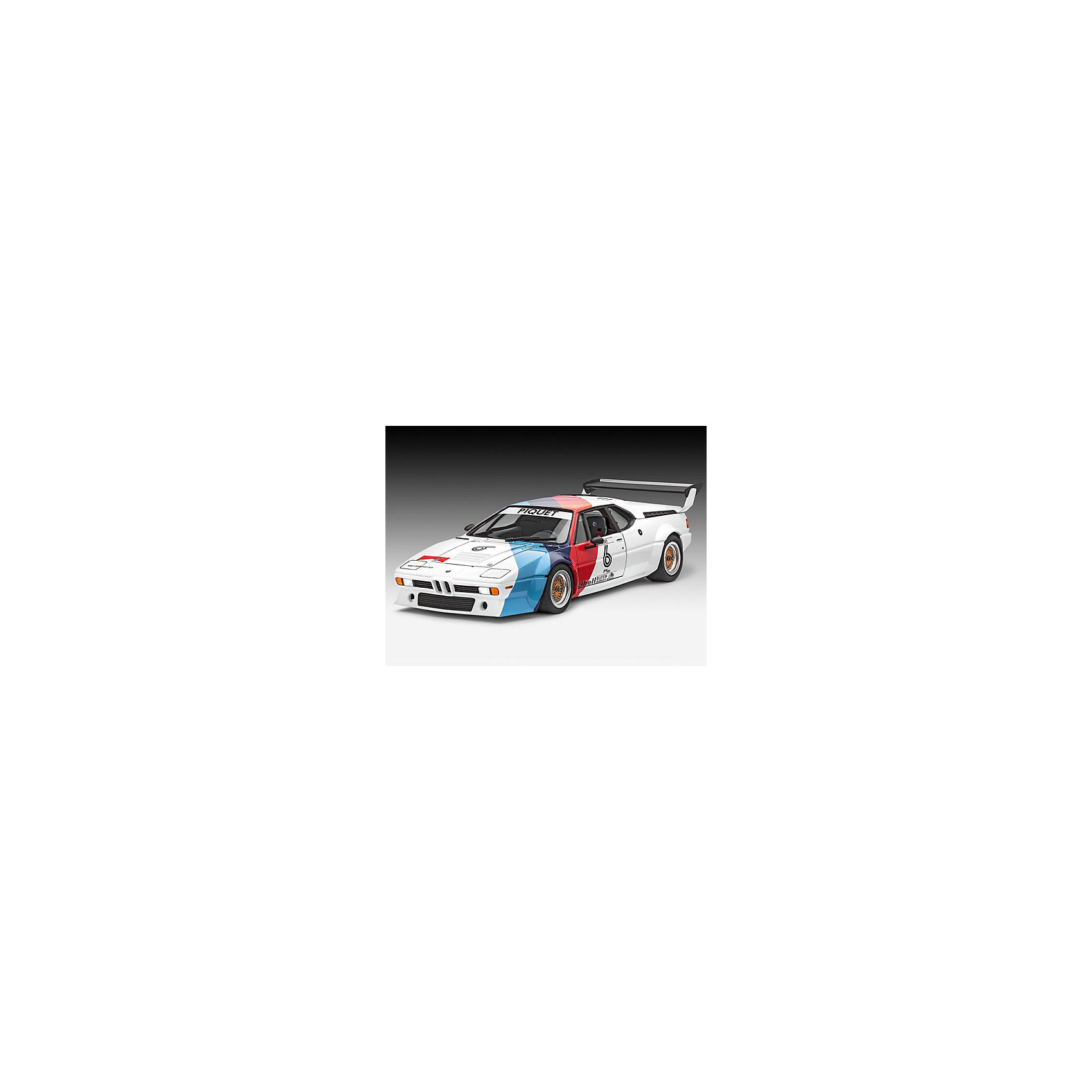 Набор Автомобиль BMW Procar, Revell Набор Автомобиль BMW Procar, RevellСборные модели транспорта<br>Гоночная версия автомобиля BMW M1 Procar была выпущена в 1978 году, а уже в 1979 машина принимала участие в европейской Формуле 1 Гран-При. В этих гонках соревновались между собой 20 абсолютно идентичных автомобилей BMW M1. Таким образом, победителя этих уникальных гонок определили его навыки вождения, а не техническая поддержка. Восхитительная сборная модель BMW M1 Procar является точной уменьшенной копией своего прототипа в масштабе 1:24. Всего модель состоит из 91 отдельного компонента, а длина готового макета составляет 191 мм. В наборе прилагаются клей, краски и кисточка для сборки и покраски модели в соответствии с инструкцией. Подлинный кузов автомобиля, выполненный в мельчайших подробностях, реалистичные шасси, детализированная приборная панель убедят вас в подлинности гоночного автомобиля. Разработанная для детей от 12 лет, сборная модель, несомненно, порадует и взрослых любителей моделирования и высоких скоростей. Сборка такой модели потребует от моделиста всех его навыков. Её относят к моделированию сложного уровня (№4). Моделирование отлично тренирует мелкую моторику, развивает в ребёнке такие навыки как усидчивость, аккуратность и внимательность. Кроме того, развивается пространственное мышление, логика и креативность.<br><br>Набор Автомобиль BMW Procar, Revell можно купить в нашем магазине.<br><br>Ширина мм: 370<br>Глубина мм: 340<br>Высота мм: 68<br>Вес г: 685<br>Возраст от месяцев: 144<br>Возраст до месяцев: 192<br>Пол: Мужской<br>Возраст: Детский<br>SKU: 4560892