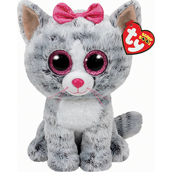 Кошка (серая) Kiki, 25 см Кошка (серая) Kiki, 25 смМягкие игрушки животные<br>Кошка (серая) Kiki, 25 см – игрушка от бренда TY Inc (ТАЙ Инкорпорейтед), знаменитого своими мягкими игрушками, в качестве наполнителя для которых используются гранулы. Кошка выполнена из качественного и гипоаллергенного плюша серого цвета, на который нанесены более темные полоски, грудка и часть мордочки – белые. На голове у нее бантик. У игрушки большие выразительные глаза. Используемые материалы делают игрушку прочной, устойчивой к изменению цвета и формы, ее разрешается стирать.<br>Кошка (серая) Kiki, 25 см TY Inc непременно станет любимой игрушкой для вашего ребенка, а уникальный наполнитель будет способствовать не только развитию мелкой моторики пальцев, но и оказывать релаксирующее воздействие. <br><br>Дополнительная информация:<br><br>- Вид игр: сюжетно-ролевые игры, интерьерные игрушки, для коллекционирования<br>- Предназначение: для дома<br>- Материал: плюш, пластик, наполнитель ? гранулы<br>- Высота: 25 см<br>- Особенности ухода: разрешается стирка<br><br>Подробнее:<br><br>• Для детей в возрасте: от 12 месяцев и до 5 лет <br>• Страна производитель: Китай<br>• Торговый бренд: TY Inc <br><br>Кошку (серую) Kiki, 25 см можно купить в нашем интернет-магазине.<br><br>Ширина мм: 239<br>Глубина мм: 152<br>Высота мм: 119<br>Вес г: 190<br>Возраст от месяцев: 12<br>Возраст до месяцев: 60<br>Пол: Женский<br>Возраст: Детский<br>SKU: 4563499
