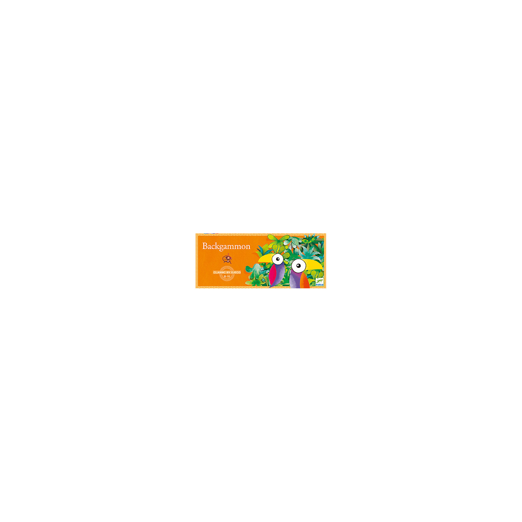 Игра Нарды, DJECO Игра Нарды, DJECOДеревянные игры и пазлы<br>Игра Нарды, Djeco (Джеко) - это новый увлекательный вариант классической игры для детей в возрасте от 8 лет. В комплекте Вы найдете игровую доску, 20 фишек в виде коричневых и бежевых обезьян и два игральных кубика. Цель игры состоит в том, чтобы вывести всех обезьян из джунглей. Перед началом игры каждый игрок выбирает цвет обезьян и расставляет их на доске, в порядке, предусмотренном правилами. Туканы обозначают клетки выхода фишек обоих игроков. Участники по очереди бросают 2 кубика и переставляют одну или несколько своих фишек-обезьян на количество клеток, равное числам, выпавшим на каждом из 2 кубиков. Перемещение фишек по доске осуществляется в направлении, указанном стрелкой. Когда игрок привел всех своих обезьян на клетки выхода, он может начинать выводить их с доски. Выводить обезьяну нужно в соответствии с указанными кубиками числами, которые обозначают количество клеток перед выходом. Выигрывает игрок, который первым выведет своих обезьян с доски. <br><br>Дополнительная информация:<br><br>- В комплекте: игровая доска, 10 коричневых обезьян, 10 бежевых обезьян, 2 игральных кубика.<br>- Материал: дерево.<br>- Размер упаковки: 42 х 16 х 4,5 см.<br>- Вес: 0,28 кг. <br><br>Игру Нарды, Djeco (Джеко), можно купить в нашем магазине.<br><br>Ширина мм: 30<br>Глубина мм: 420<br>Высота мм: 160<br>Вес г: 690<br>Возраст от месяцев: 96<br>Возраст до месяцев: 132<br>Пол: Унисекс<br>Возраст: Детский<br>SKU: 4566285