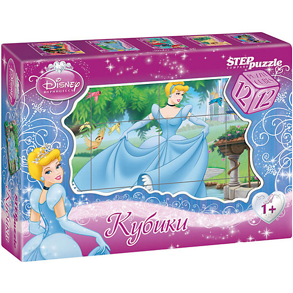 Кубики Золушка, 12шт, Step Puzzle Кубики Золушка, 12шт, Step PuzzleКубики<br>Кубики Золушка, 12шт, Step Puzzle (Степ Пазл) - это кубики с яркими запоминающимися картинками.<br>Красочный набор кубиков с иллюстрациями к мультсериалу Disney Золушка предназначен для развития логики, зрительной памяти и внимания у детей младшего возраста. Из 12 кубиков можно составить 6 разных сюжетов из любимого мультфильма. Кубики изготовлены из легкого прочного пластика. Яркие, сочные картинки, наклеенные на пластик, хорошо держатся, рисунки глянцевые. Наборы из 12 кубиков – для тех, кто освоил навык сборки картинки из 9 кубиков. Заложенный дидактический принцип «от простого к сложному» позволит ребёнку поверить в свои силы.<br><br>Дополнительная информация:<br><br>- В наборе: 12 кубиков<br>- Сторона кубика: 4 см.<br>- Размер готовой картинки: 12х16 см.<br>- Материал: пластик, картон<br>- Упаковка: картонная коробка<br>- Размер упаковки: 160x40x120 мм.<br>- Вес: 400 гр.<br><br>Кубики Золушка, 12шт, Step Puzzle (Степ Пазл) можно купить в нашем интернет-магазине.<br><br>Ширина мм: 160<br>Глубина мм: 40<br>Высота мм: 120<br>Вес г: 400<br>Возраст от месяцев: 36<br>Возраст до месяцев: 84<br>Пол: Унисекс<br>Возраст: Детский<br>SKU: 4588238