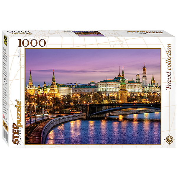 Пазл Москва. Набережная, 1000 деталей, Step Puzzle Пазл Москва. Набережная, 1000 деталей, Step PuzzleПазлы для детей постарше<br>Пазл Москва. Набережная, 1000 деталей, Step Puzzle (Степ Пазл) – это коллекционный подарочный пазл из серии «Travel Collection».<br>Знаменитая Кремлевская набережная находится между Большим Каменным и Большим Москворецким мостами. На протяжении истории набережная была несколько раз реконструирована. Так, в XVIII веке, она была обшита бревнами. Современный вид набережная приобрела в 1936-м году. Подпорку стены набережной сделали под наклоном, облицевали гранитом и высадили множество деревьев. Примечательность Кремлевской набережной заключается в великолепном виде, открывающемся на Московский Кремль. Собирается картина из 1000 аккуратно вырезанных элементов. Благодаря великолепному качеству исполнения, высокой точности в подгонке деталей, плотности картона, а также высокой контрастности, во время сборки у вас не возникнет абсолютно никаких затруднений. Получившаяся картина впишется в любой интерьер. Рекомендуется приобрести специальный клей для пазлов, который скрепит пазл, придаст ему сходство с цельной картиной.<br><br>Дополнительная информация:<br><br>- Количество деталей: 1000<br>- Материал: картон<br>- Размер собранной картины: 68х48 см.<br>- Отличная проклейка<br>- Детали идеально подходят друг другу<br>- Упаковка: картонная коробка<br>- Размер упаковки: 400x55x270 мм.<br>- Вес: 600 гр.<br><br>Пазл Москва. Набережная, 1000 деталей, Step Puzzle (Степ Пазл) можно купить в нашем интернет-магазине.<br><br>Ширина мм: 400<br>Глубина мм: 55<br>Высота мм: 270<br>Вес г: 600<br>Возраст от месяцев: 84<br>Возраст до месяцев: 192<br>Пол: Унисекс<br>Возраст: Детский<br>SKU: 4588264