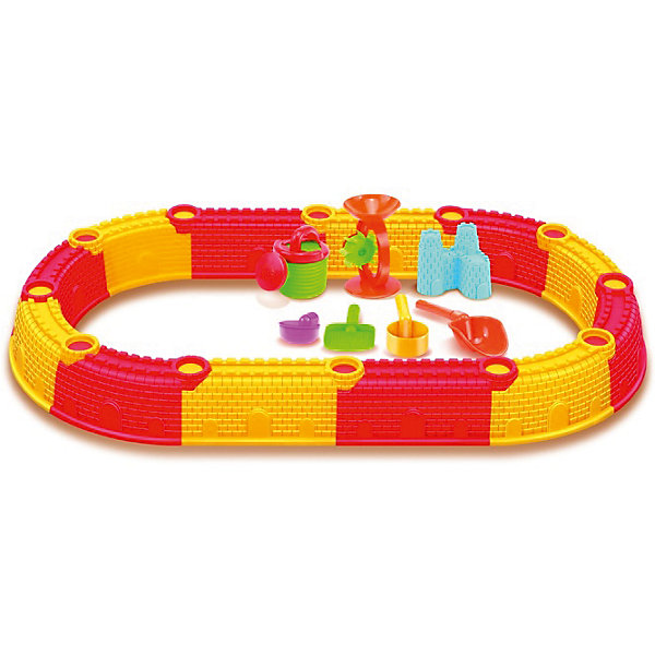 Сборная песочница (овальная), с набором для песка, Hualian Toys Сборная песочница (овальная), с набором для песка, Hualian ToysИграем в песочнице<br>Сборная песочница для двоих с комплектом формочек и других полезных аксессуаров - сделайте отдых детей веселым и интересным!<br><br>Дополнительная информация:<br><br>Размеры в собранном виде: 132 х 76 х 14 см<br>Материал: пластик<br>В комплекте: сборная песочница из 12-ти элементов, лопатка 2 шт., ведро 1 шт., лейка 1 шт., форма замок 1 шт., грабли 1 шт., водяное колесо 1 шт., сито 1 шт., ковш 1 шт.<br>Размеры упаковки: 39 х 25 х 36 см<br>Вес: 3,09 кг<br><br>Сборную песочницу (овальную), с набором для песка, Hualian Toys можно купить в нашем магазине.<br><br>Ширина мм: 390<br>Глубина мм: 255<br>Высота мм: 365<br>Вес г: 3090<br>Возраст от месяцев: 36<br>Возраст до месяцев: 72<br>Пол: Унисекс<br>Возраст: Детский<br>SKU: 4590214