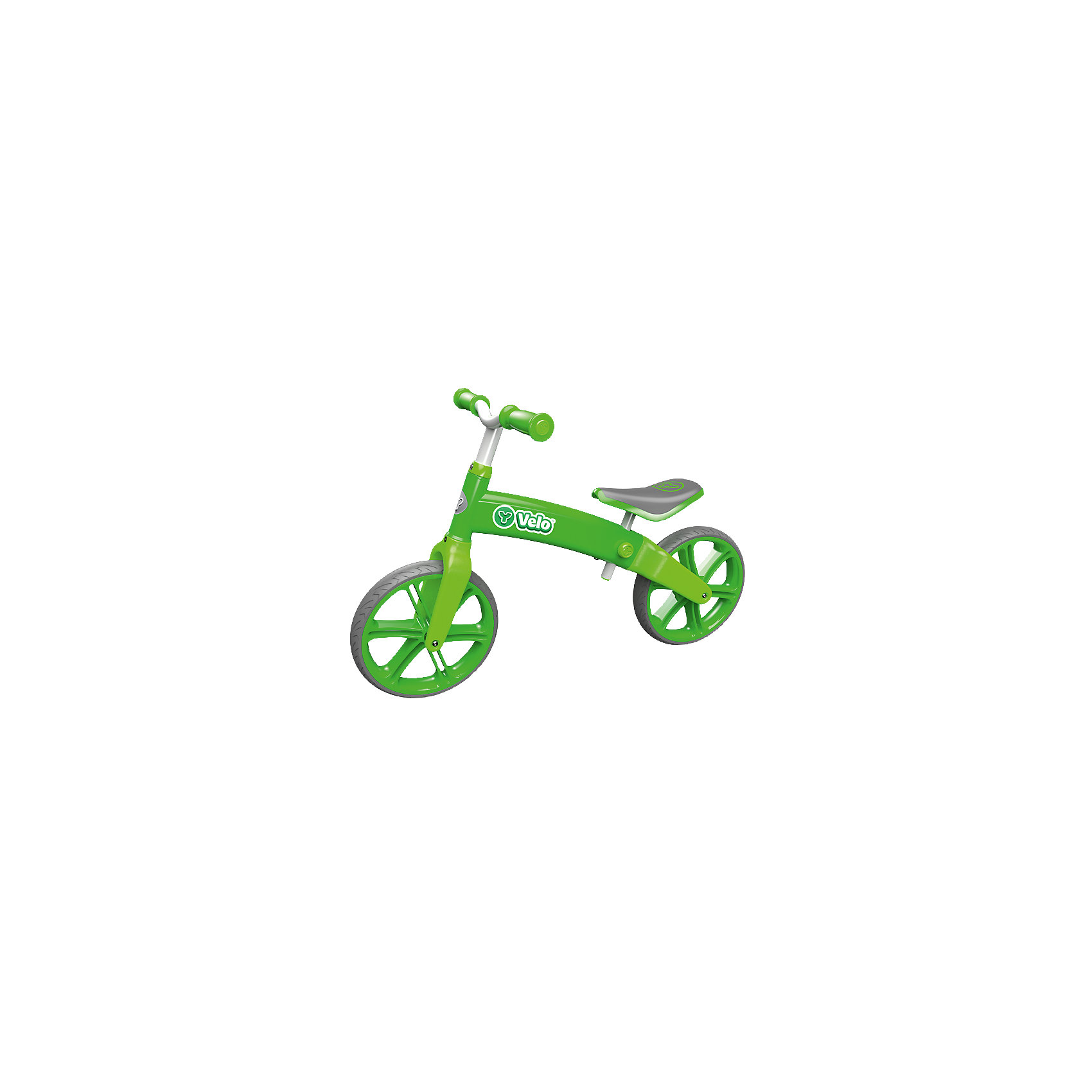 Двухколесный беговел Y-volution Velo Balance, зеленый Двухколесный беговел Y-volution Velo Balance, зеленыйБеговелы<br>Характеристики товара:<br><br>• возраст: от 3 лет;<br>• максимальная нагрузка: 20 кг;<br>• материал: алюминий;<br>• диаметр колес: 12 дюймов;<br>• регулировка высоты руля и сидения в 3 позициях;<br>• максимальная высота руля: 57 см;<br>• максимальная высота сидения: 43 см;<br>• вес беговела: 4 кг;<br>• размер упаковки: 86,5х35,5х57 см;<br>• вес упаковки: 4 кг;<br>• страна производитель: Китай.<br><br>Беговел Yvolution Velo Balance зеленый разнообразит прогулку на свежем воздухе, поспособствует развитию физических данных ребенка, научит его держать равновесие и координировать движения. Отталкиваясь ножками от земли, ребенок приобретает навыки катания и сохраняет равновесие.<br><br>Руль и сидение регулируются по высоте под растущего ребенка. На ручках руля предусмотрены противоскользящие накладки. Подшипники делают катание ровным и плавным. Рама выполнена из прочного облегченного алюминия. <br><br>Беговел Yvolution Velo Balance зеленый можно приобрести в нашем интернет-магазине.<br><br>Ширина мм: 624<br>Глубина мм: 291<br>Высота мм: 200<br>Вес г: 4632<br>Цвет: зеленый<br>Возраст от месяцев: 36<br>Возраст до месяцев: 2147483647<br>Пол: Унисекс<br>Возраст: Детский<br>SKU: 4592674