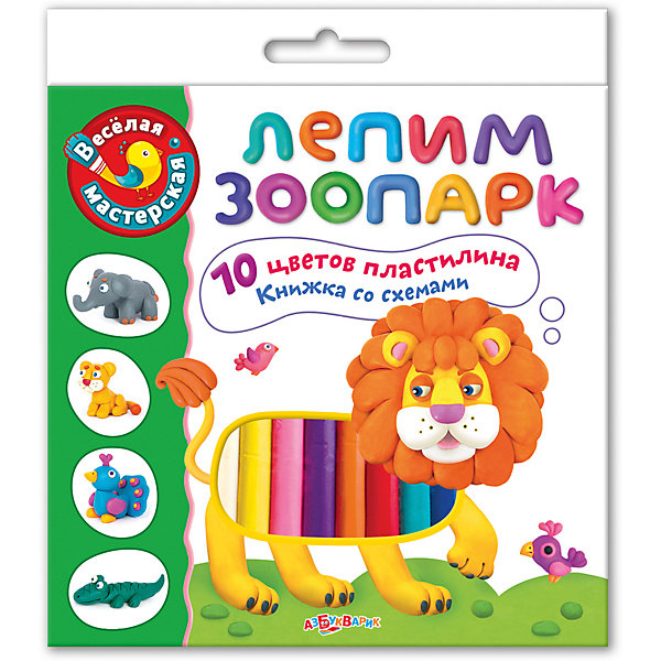Лепим зоопарк Лепим зоопаркМузыкальные книги<br>Мастерить, играть и фантазировать с этим замечательным набором невероятно интересно! В наборе ребёнок найдёт 10 цветов пластилина, а также книжку с забавными стихами и подробную инструкцию. У творчества нет границ!<br>Лепка - прекрасный вид детского досуга, который развивает моторику рук, фантазию, цветовосприятие и, конечно, дарит море положительных эмоций.<br><br><br>Дополнительная информация:<br><br>- Материал: пластилин, бумага.<br>- Размер упаковки: 18х20,4 см.<br>- Комплектация: 10 цветов пластилина, книжка-инструкция. <br><br>Набор Лепим зоопарк можно купить в нашем магазине.<br><br>Ширина мм: 180<br>Глубина мм: 200<br>Высота мм: 20<br>Вес г: 270<br>Возраст от месяцев: 12<br>Возраст до месяцев: 36<br>Пол: Унисекс<br>Возраст: Детский<br>SKU: 4603660