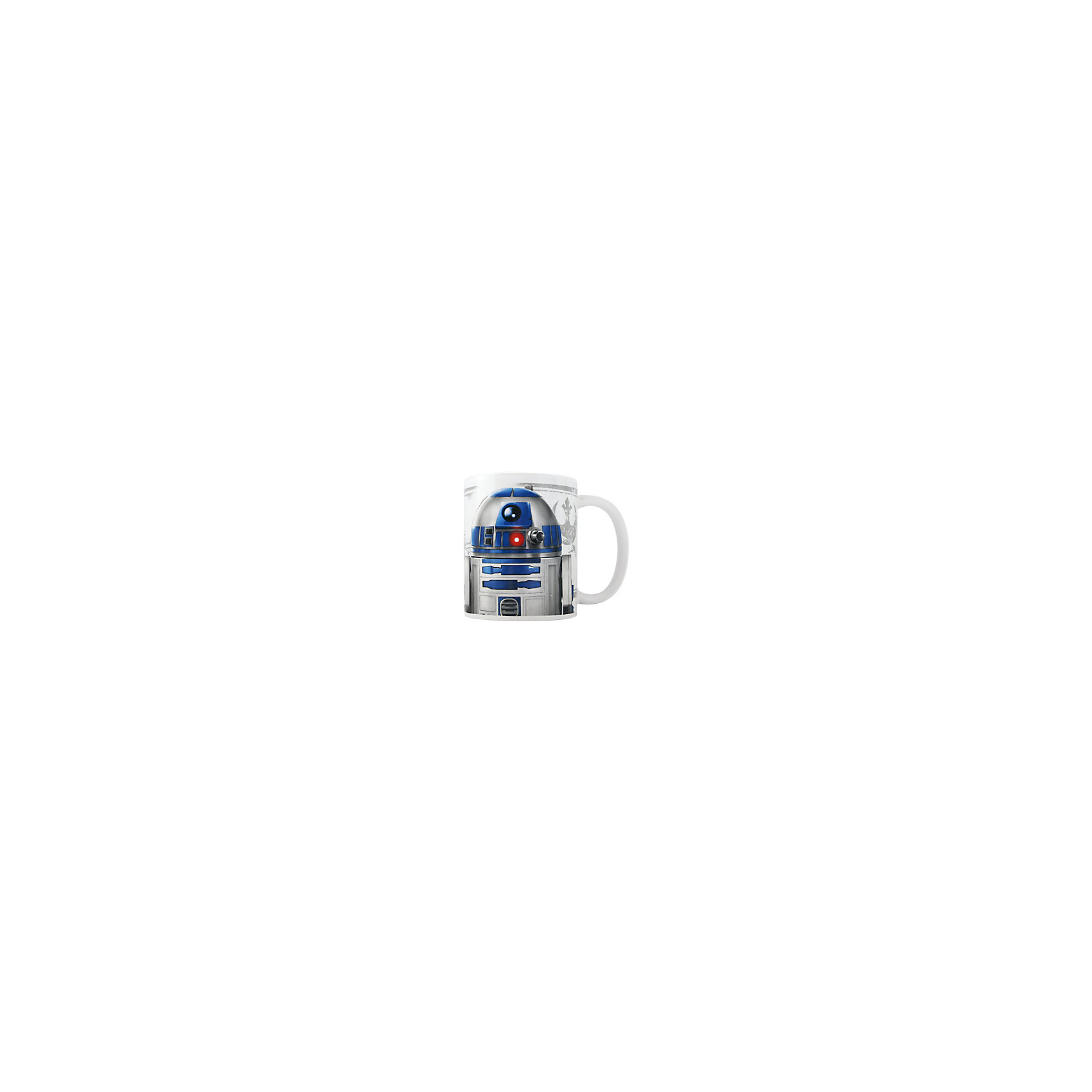 Керамическая кружка R2D2 350 мл, Звёздные Войны Керамическая кружка R2D2 350 мл, Звёздные ВойныЗвездные войны<br>Керамическая кружка R2D2 350 мл, Звёздные Войны - эта оригинальная кружка станет приятным сюрпризом для Вашего ребенка.<br>Кружка R2D2 Звездные войны станет отличным подарком для любого фаната знаменитой саги. Она выполнена из керамики белого цвета и оформлена рисунком с изображением одного из главных героев Звездных войн дроида R2D2. Большая ручка обеспечит удобство использования. Подходит для использования в посудомоечной машине и СВЧ-печи.<br><br>Дополнительная информация:<br><br>- Материал: керамика<br>- Объем: 350 мл.<br>- Высота: 10 см.<br>- Диаметр: 8 см.<br><br>Керамическую кружку R2D2 350 мл, Звёздные Войны можно купить в нашем интернет-магазине.<br><br>Ширина мм: 120<br>Глубина мм: 82<br>Высота мм: 98<br>Вес г: 330<br>Возраст от месяцев: 36<br>Возраст до месяцев: 144<br>Пол: Унисекс<br>Возраст: Детский<br>SKU: 4603884