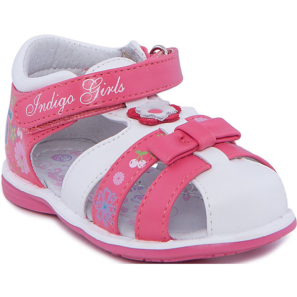 Сандалии для девочки Indigo kids Сандалии для девочки Indigo kidsСандалии<br>Состав:<br>Материал верха: Кожа искусственная<br>Материал подклада: Кожа натуральная<br><br>Ширина мм: 219<br>Глубина мм: 154<br>Высота мм: 121<br>Вес г: 343<br>Цвет: розовый<br>Возраст от месяцев: 9<br>Возраст до месяцев: 12<br>Пол: Женский<br>Возраст: Детский<br>Размер: 23,25,24,22,20,21<br>SKU: 4604924
