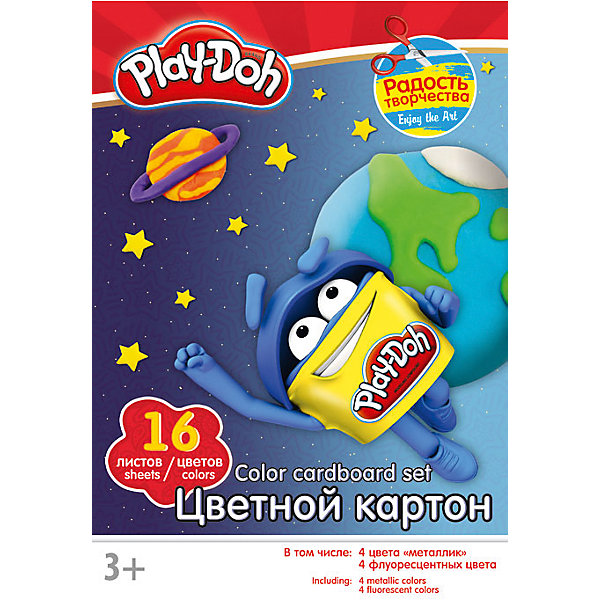 Цветной картон 16 цветов, Play-Doh Цветной картон 16 цветов, Play-DohPlay-Doh<br>Картон цветной дпя детского творчества 16цв 16л(4мет,4флюр) Папка 200*290 PD2/2-EAC Play Doh<br><br>Ширина мм: 198<br>Глубина мм: 5<br>Высота мм: 290<br>Вес г: 239<br>Возраст от месяцев: 36<br>Возраст до месяцев: 108<br>Пол: Унисекс<br>Возраст: Детский<br>SKU: 4614764