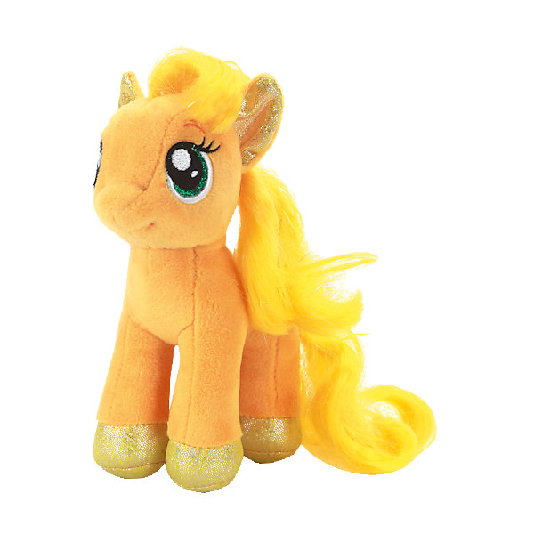Мягкая игрушка Пони Эпплджек, 18 см, со звуком, My little Pony, МУЛЬТИ-ПУЛЬТИ Мягкая игрушка Пони Эпплджек, 18 см, со звуком, My little Pony, МУЛЬТИ-ПУЛЬТИМягкие игрушки из мультфильмов<br>Очаровательная пони приведет в восторг всех поклонниц мультсериала Моя маленькая пони. Милая Эпплджек имеет большие выразительные глаза, пышную гриву и хвост. Малышка пони споет девочке песенку и позабавит веселыми фразами. <br>Игрушка выполнена из высококачественного материала, хорошо набита, приятна на ощупь. Прекрасный подарок для девочки! <br><br>Дополнительная информация:<br><br>- Материал: пластик, текстиль, синтепон. <br>- Размер куклы: 18 см.<br>- Звуковые эффекты: говорит фразы, поет песенку.<br>- Элемент питания: батарейки (в комплекте).<br><br>Мягкую игрушку Пони Эпплджек, 18 см, со звуком, My little Pony (Май литл Пони), МУЛЬТИ-ПУЛЬТИ, можно купить в нашем магазине.<br><br>Ширина мм: 150<br>Глубина мм: 230<br>Высота мм: 90<br>Вес г: 100<br>Возраст от месяцев: 36<br>Возраст до месяцев: 96<br>Пол: Женский<br>Возраст: Детский<br>SKU: 4614952