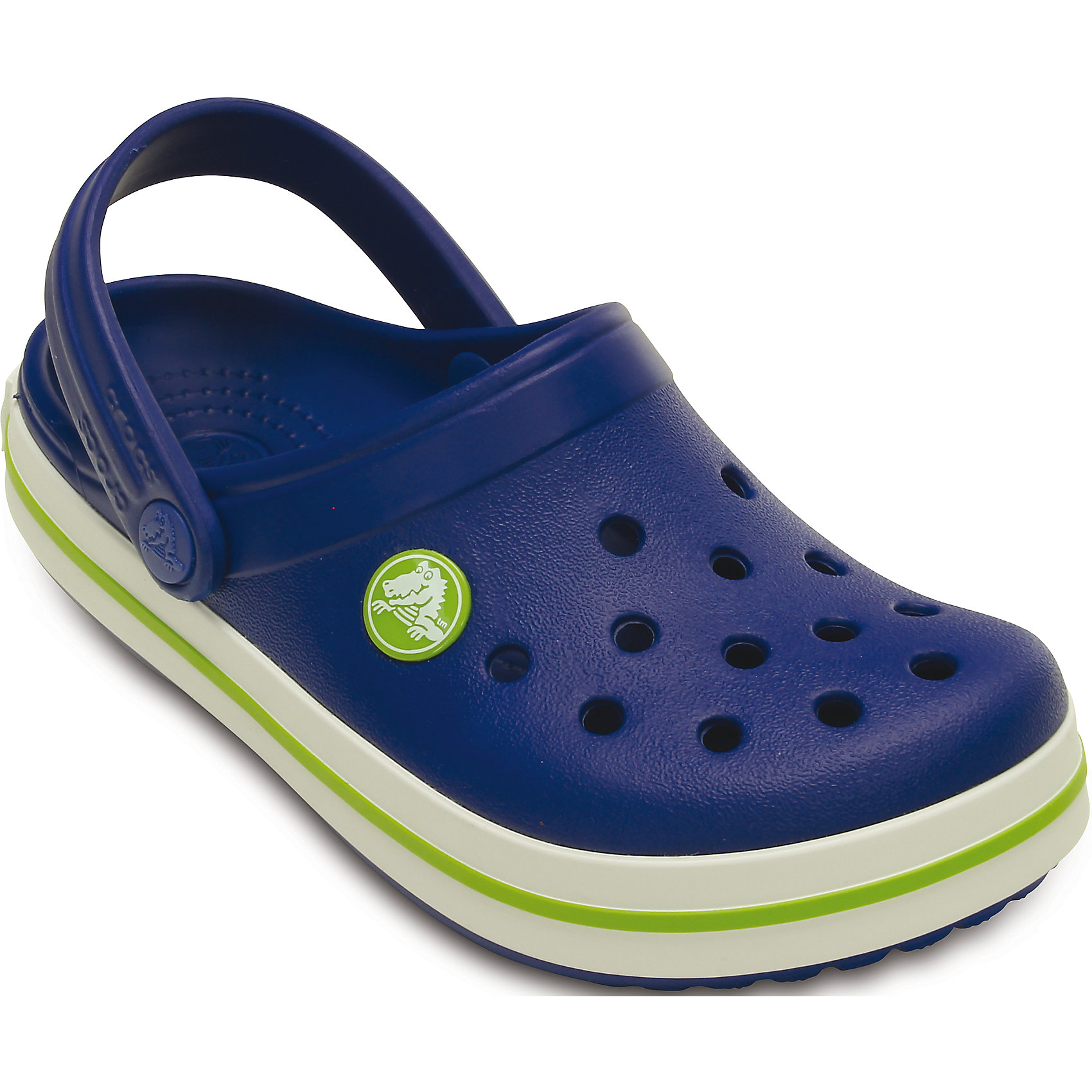 Сабо Crocs Сабо CrocsСабо от известного бренда Crocs.<br>Одна из самых популярных моделей классических сабо Crocs! Невероятно легкие, мягкие и удобные благодаря фирменному материалу Croslite™. Полностью литая основа и декоративные полоски в стиле ретро по периметру. Под воздействием температуры тела принимают форму стопы. Бактериостатичны - материал Croslite™ препятствует появлению неприятных запахов и легок в уходе: быстро сохнет и не оставляет следов на любых поверхностях. Анатомическая стелька с массажными линиями для стимуляции кровообращения и дополнительного комфорта. Пяточный ремешок для фиксации ступни при ходьбе. Вентиляционные отверстия в верхней части для свободного доступа воздуха. Вентиляционные отверстия верхней части можно использовать для аксессуаров Jibbitz™. Для максимального комфорта правильно подбирайте размер - граница пятки должна совпадать с границей массажных линий на стельке сабо. При загрязнении используйте прохладную воду и мыло. Не подвергайте сабо воздействию высоких температур. <br>Состав:<br>Материал верха: 100% полимер Croslite™<br>Материал подошвы: 100% полимер Croslite™<br><br>Ширина мм: 225<br>Глубина мм: 139<br>Высота мм: 112<br>Вес г: 290<br>Цвет: синий<br>Возраст от месяцев: 12<br>Возраст до месяцев: 15<br>Пол: Унисекс<br>Возраст: Детский<br>Размер: 21/22,27/28,29/30,25/26,31/32,33/34,34/35,23/24<br>SKU: 4616474