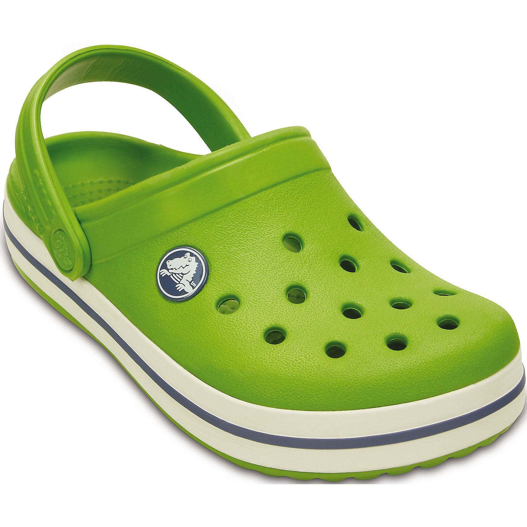 Сабо Crocs Сабо CrocsСабо от известного бренда Crocs.<br>Одна из самых популярных моделей классических сабо Crocs! Невероятно легкие, мягкие и удобные благодаря фирменному материалу Croslite™. Полностью литая основа и декоративные полоски в стиле ретро по периметру. Под воздействием температуры тела принимают форму стопы. Бактериостатичны - материал Croslite™ препятствует появлению неприятных запахов и легок в уходе: быстро сохнет и не оставляет следов на любых поверхностях. Анатомическая стелька с массажными линиями для стимуляции кровообращения и дополнительного комфорта. Пяточный ремешок для фиксации ступни при ходьбе. Вентиляционные отверстия в верхней части для свободного доступа воздуха. Вентиляционные отверстия верхней части можно использовать для аксессуаров Jibbitz™. Для максимального комфорта правильно подбирайте размер - граница пятки должна совпадать с границей массажных линий на стельке сабо. При загрязнении используйте прохладную воду и мыло. Не подвергайте сабо воздействию высоких температур. <br>Состав:<br>Материал верха: 100% полимер Croslite™<br>Материал подошвы: 100% полимер Croslite™<br><br>Ширина мм: 225<br>Глубина мм: 139<br>Высота мм: 112<br>Вес г: 290<br>Цвет: зеленый<br>Возраст от месяцев: 12<br>Возраст до месяцев: 15<br>Пол: Унисекс<br>Возраст: Детский<br>Размер: 21/22,29/30,25/26,31/32,34/35,23/24,33/34,27/28<br>SKU: 4616498