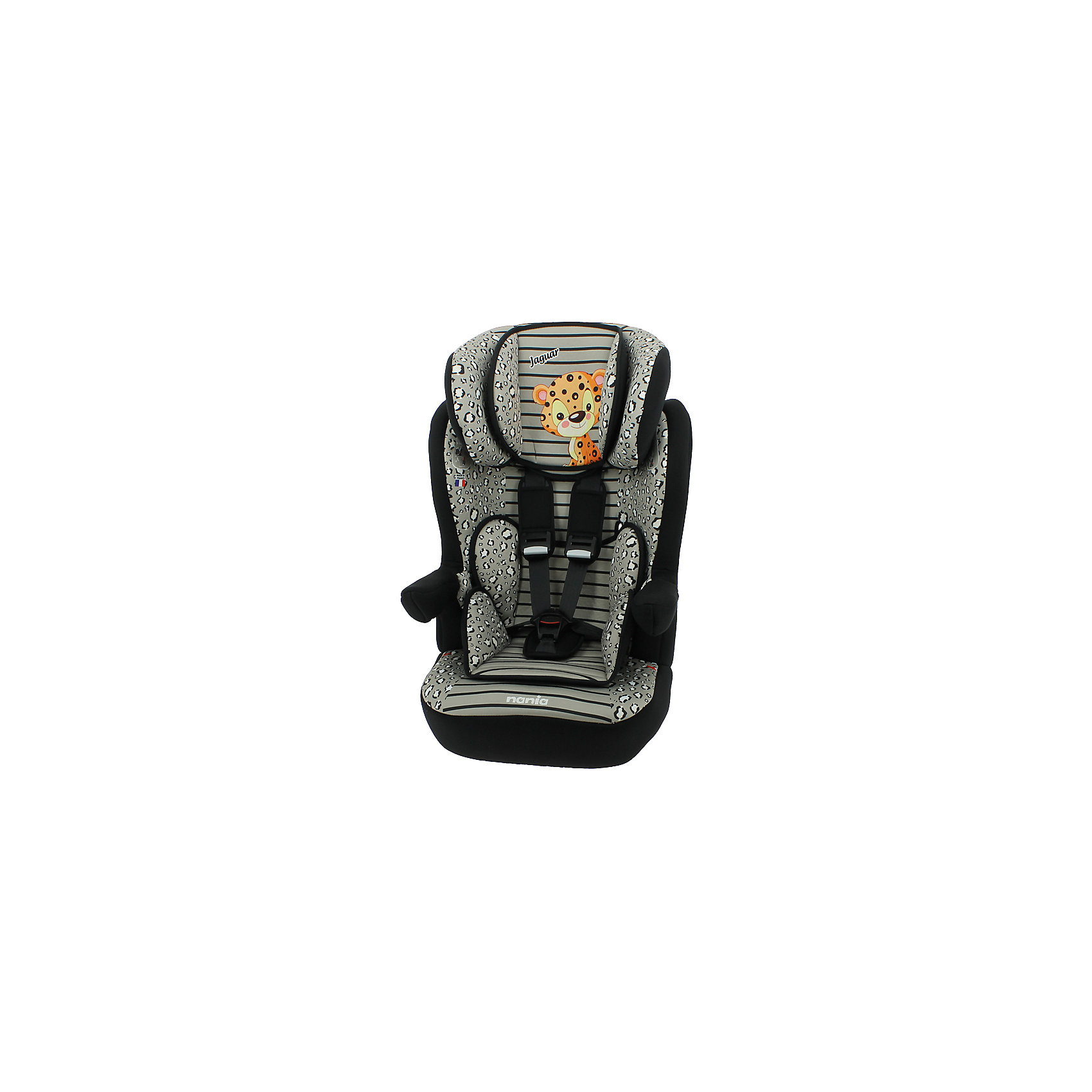 Автокресло Nania Imax SP, 9-36 кг, jaguar Автокресло Nania Imax SP, 9-36 кг, jaguarГруппа 1-2-3 (От 9 до 36 кг)<br>Автокресло Imax SP, 9-36 кг., Nania, jaguar - это комфортная и безопасная модель для перевозки детей от 8 месяцев до 12 лет.<br>Автокресло Imax SP является одним из лидеров по безопасности в своем классе. Высокий уровень которой, достигнут благодаря цельному литому корпусу и продуманной конструкции. Это подтверждено краш-тестами, проведенными в собственной лаборатории производителя, компании TEAM TEX. Автокресло разработано с учетом ортопедических факторов: мягкая обивка, анатомическая форма, широкое сидение наличием двух мягких съемных вкладышей районе головы и таза обеспечивает комфорт даже во время длительных путешествий. Подголовник можно отрегулировать по высоте, таким образом, кресло оптимально адаптируется к росту ребенка. Автокресло Imax SP имеет удобные подлокотники, которые при необходимости можно поднять вверх. Система боковой защиты Side Protection (SP) обеспечивает необходимую безопасность даже при боковом столкновении. 5-ти точечные ремни безопасности можно регулировать не только по длине и высоте, но и снять совсем, когда ребенок подрастет. Автокресло крепится в машине штатными трехточечными ремнями безопасности по ходу движения автомобиля. Приятной особенностью этого автокресла является его яркий интересный дизайн – принт в виде пятнистой окраски и изображение милого маленького леопарда на подголовнике. Соответствует стандартам ECE R44/04.<br><br>Дополнительная информация:<br><br>- Группа 1-2-3 (9-36 кг), от 8 месяцев до 12 лет<br>- 6 уровней высоты подголовника<br>- Материал: ударопрочный пластик, 100% полиэстер<br>- Цвет: серый<br>- Внешние размеры: 45 x 45 x 72-88 см.<br>- Размеры сиденья: 32 x 40 см.<br>- Высота спинки: 64-75 см.<br>- Вес: 4,7 кг.<br>- Обивка легко снимается для чистки, её можно стирать при температуре не выше 30°C<br><br>Автокресло Imax SP, 9-36 кг., Nania, jaguar можно купить в нашем интернет-магазине.<br><br>Ширина мм: 500<br>Глубина мм: 450<br>Высота мм: 710<br>Вес г: 10520<br>Возраст от месяцев: 12<br>Возраст до месяцев: 144<br>Пол: Унисекс<br>Возраст: Детский<br>SKU: 4618067