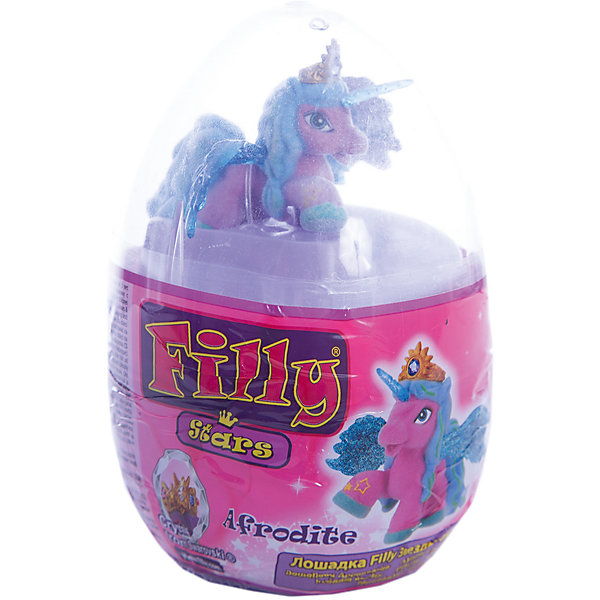 Набор Filly Звезды Afrodite, в яйце, Dracco Набор Filly Звезды Afrodite, в яйце, DraccoИгровые наборы с фигурками<br>Новые лошадки Филли в необычной упаковке. В этом стильном прозрачном яйце очень удобно хранить и переносить любимые фигурки. <br>Главным отличием фигурок из серии Звезды являются крылья. Они приобрели иную более привлекательную форму, а также дизайн. Благодаря новым расцветками они блестят еще ярче.<br><br>Дополнительная информация:<br><br>В данный набор входит одна фигурка лошадки, два аксессуара, брошюра коллекционера, а также 4 листа с тематическими наклейками.<br>В новую линейку вошли 22 новых персонажей + 1 новый редкий герой. Все они принадлежат к 5 новым семействам лошадок. Среди них Семейство звездного света, Семейство небесного света, Семейство солнечного света и семейство сумеречного света. Персонажи из последнего пятого семейства (Семейство лунного света) появятся в продаже этой осенью.<br><br>Набор Filly Звезды Afrodite, в яйце, Dracco можно купить в нашем магазине.<br><br>Ширина мм: 45<br>Глубина мм: 180<br>Высота мм: 170<br>Вес г: 120<br>Возраст от месяцев: 36<br>Возраст до месяцев: 96<br>Пол: Женский<br>Возраст: Детский<br>SKU: 4618238