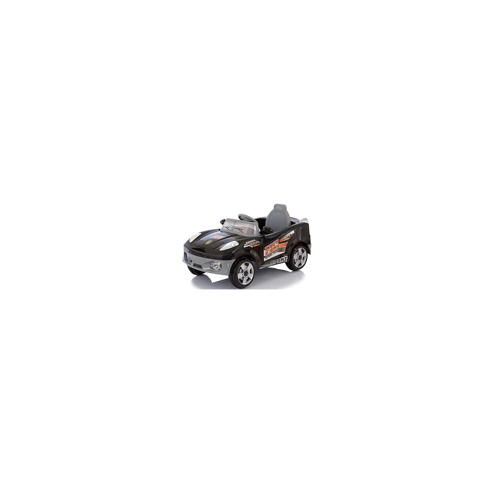 Электромобиль Coupe, черный, Jetem Электромобиль Coupe, черный, JetemJetem (Жетем) Coupe – качественный электромобиль, который подойдет даже самым маленьким. Машина может управляться также с помощью пульта дистанционного управления, что позволяет максимально обезопасить ребенка. Электромобиль питается от 6v аккумулятора, что позволяет ему беспрерывно двигаться в течении 2,5 часов. Максимальная скорость – 3,5 км/ч, есть возможность езды задом. Колеса снабжены резиновыми накладками для лучшего сцепления. Руль оснащен модулем со множеством звуковых сигналов (требуются дополнительные AA батарейки). Есть возможность подключения mp3 плеера или радиоприемника. <br><br>Дополнительная информация:<br><br>Аккумулятор: 6V <br>Время работы аккумулятора: до 2,5 часов<br>Время зарядки аккумулятора: 8-10 часов<br>Коробка передач: 1 скорость вперед, 1 скорость назад <br>Максимальная скорость: до 3,5 км/ч<br>Размеры: размеры электромобиля: 106x71x71 см<br>Максимальная нагрузка: 35 кг<br>Вес:12,5 кг<br>Дальность действия ПДУ: около 20 метров<br><br>Электромобиль Coupe, черный, Jetem (Жетем) можно купить в нашем магазине.<br><br>Ширина мм: 1160<br>Глубина мм: 630<br>Высота мм: 390<br>Вес г: 16900<br>Возраст от месяцев: 24<br>Возраст до месяцев: 72<br>Пол: Унисекс<br>Возраст: Детский<br>SKU: 4618480