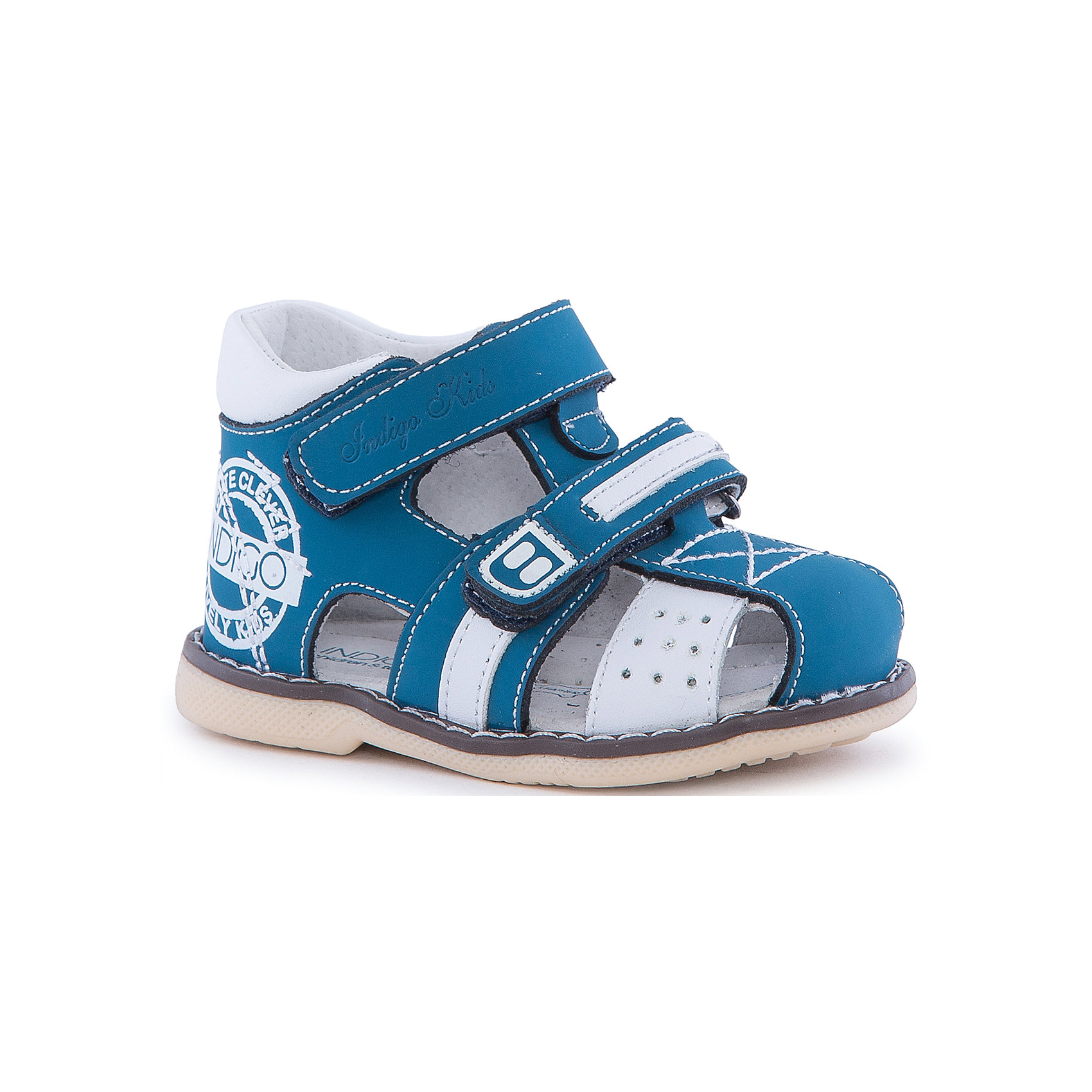 Сандалии для мальчика Indigo kids Сандалии для мальчика Indigo kidsСандалии<br>Состав: <br>Материал верха: Кожа натуральная Материал подклада: Кожа натуральная<br><br>Ширина мм: 219<br>Глубина мм: 154<br>Высота мм: 121<br>Вес г: 343<br>Цвет: синий<br>Возраст от месяцев: 9<br>Возраст до месяцев: 12<br>Пол: Мужской<br>Возраст: Детский<br>Размер: 20,23,25,24,22,21<br>SKU: 4627962