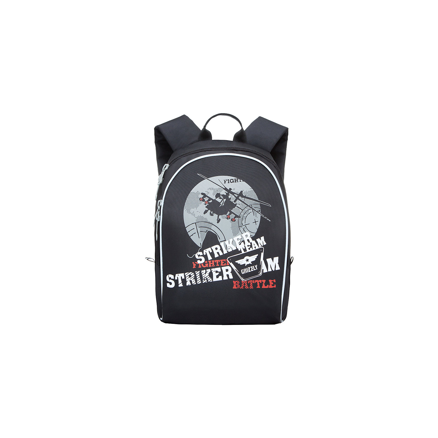 Grizzly Рюкзак школьный Monster Grizzly Рюкзак школьный MonsterАксессуары<br>Яркий рюкзак украшен изображениями забавных монстров на лицевой стороне. Светоотражающие элементы по всему периметру рюкзака делают заметнее ученика в темное время суток.<br><br>Дополнительная информация:<br><br>одно отделение на молнии,<br>внутренний карман, <br>укрепленная спинка, <br>дополнительная ручка-петля, <br>укрепленные лямки, <br>светоотражающие элементы с четырех сторон<br>Карман-пенал на передней стенке<br>Размер:27х35х16см.<br>Вес: 470 г<br><br>Рюкзак школьный, Monster Grizzly , черно-серый можно купить в нашем магазине.<br><br>Ширина мм: 270<br>Глубина мм: 160<br>Высота мм: 370<br>Вес г: 388<br>Возраст от месяцев: 72<br>Возраст до месяцев: 120<br>Пол: Мужской<br>Возраст: Детский<br>SKU: 4632773