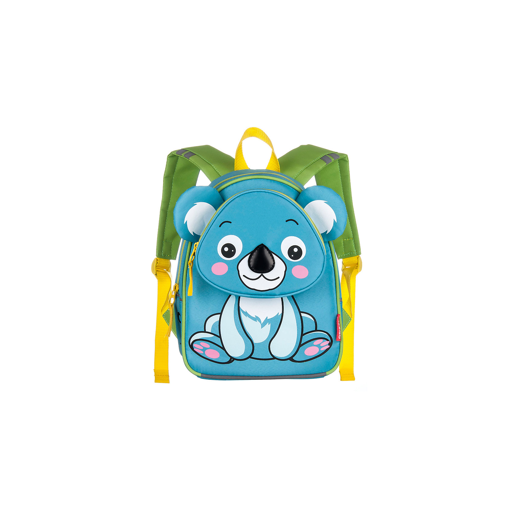 Grizzly Рюкзак детский Коала Grizzly Рюкзак детский КоалаАксессуары<br>Рюкзак для дошкольников с изображением коалы оборудован одним отделением, передним карманом на молнии, внутренним карманом, мягкими лямками и спинкой и ручкой для переноски.<br><br>Дополнительная информация:<br><br>одно отделение, <br>объемный карман на молнии на передней стенке, <br>внутренний карман, <br>укрепленная спинка, <br>мягкие лямки, <br>светоотражающие элементы с четырех сторон<br>вес: 340 г<br>размеры: 24 х 30 х 12 см<br><br>Рюкзак детский Коала можно купить в нашем магазине.<br><br>Ширина мм: 240<br>Глубина мм: 120<br>Высота мм: 300<br>Вес г: 340<br>Возраст от месяцев: 36<br>Возраст до месяцев: 72<br>Пол: Унисекс<br>Возраст: Детский<br>SKU: 4632779