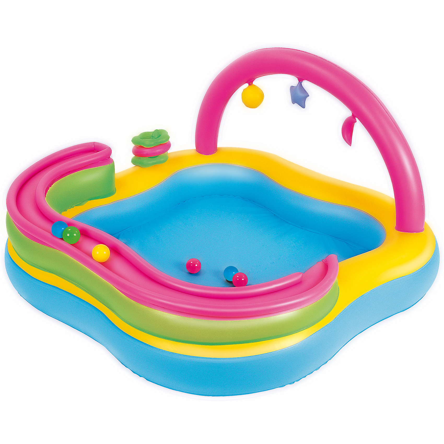 Bestway Игровой бассейн 151 л, Bestway бассейн bestway 57243 пираты 3d 3480л