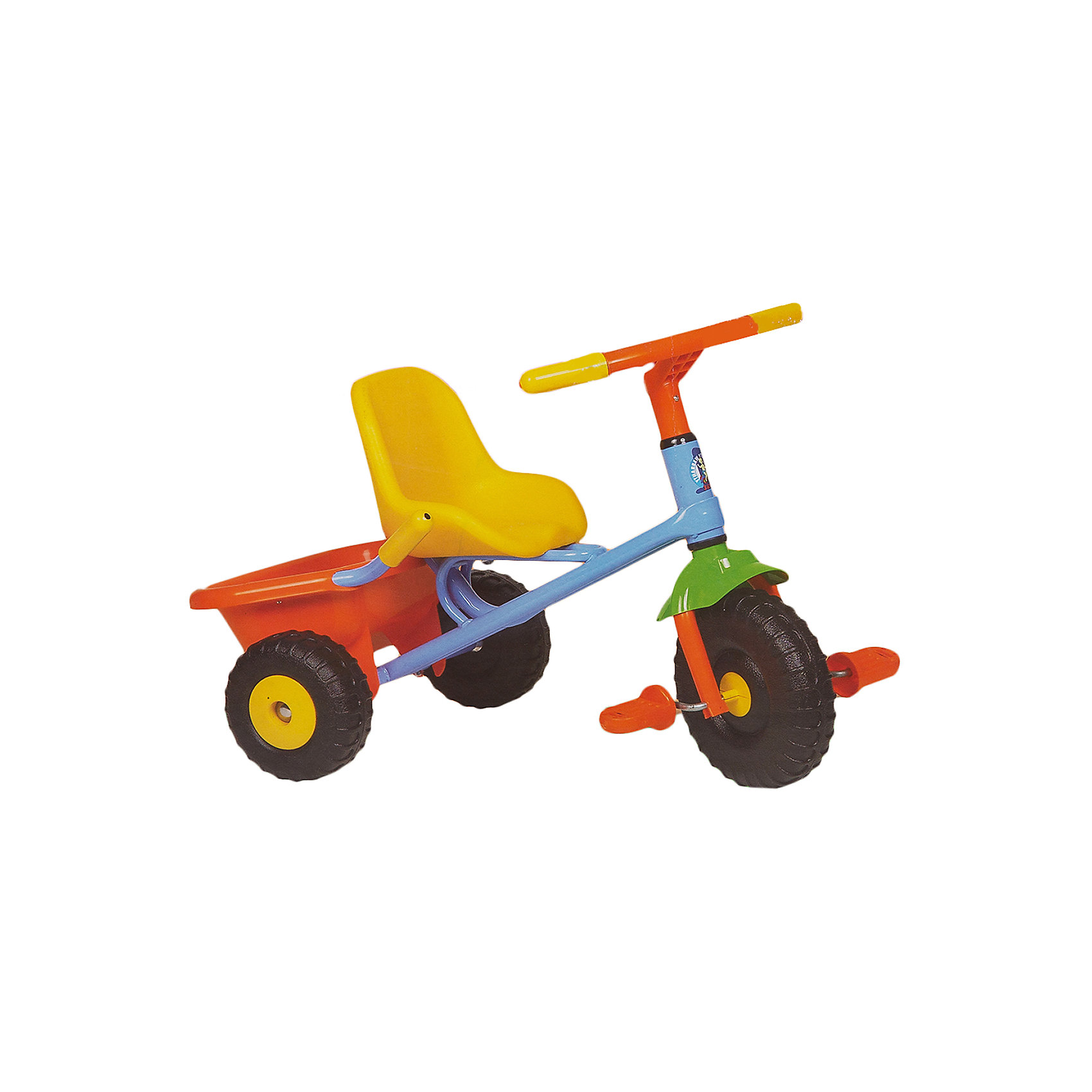 Велосипед трехколесный Junior Rider, Ofrat Велосипед трехколесный Junior Rider, OfratДетский 3-х колесный велосипед Junior Rider современного дизайна с широкой, устойчивой и крепкой конструкцией - прекрасный вариант для прогулок. Прочная стальная рама и детали из высококачественного пластика гарантируют устойчивость и долговечность. Велосипед имеет удобное эргономичное сиденье с ремнями безопасности и плавной регулировкой положения – ближе-дальше к рулю; рифленые пластиковые педали; устойчивые колеса; тормоз на заднем колесе и звоночек на руле. Модель оснащена вместительной багажной корзиной, которая откидывается как кузов самосвала. Катание на самокате стимулирует ребенка к физической активности на свежем отдыхе, помогает развить различные группы мышц и укрепить иммунитет. <br><br>Дополнительная информация:<br><br>- Материал: сталь, пластик, резина.<br>- Вес: 3,5 кг. <br>- Размер: 51х24,5х28,2 см. <br>- Высота с толкателем: 89-95 см.<br>- Для детей от 15 мес.<br>- Удобное сиденье.<br>- Рифленые пластиковые педали.<br>- Откидывающаяся корзина для игрушек. <br>- Широкая резиновая накладка на переднем колесе. <br>- Ручной тормоз на заднее колесо.<br>- Звоночек на руле.<br><br>Велосипед трехколесный Teeny Trike, Ofrat, можно купить в нашем магазине.<br><br>Ширина мм: 280<br>Глубина мм: 250<br>Высота мм: 510<br>Вес г: 3500<br>Возраст от месяцев: 18<br>Возраст до месяцев: 36<br>Пол: Унисекс<br>Возраст: Детский<br>SKU: 4633670