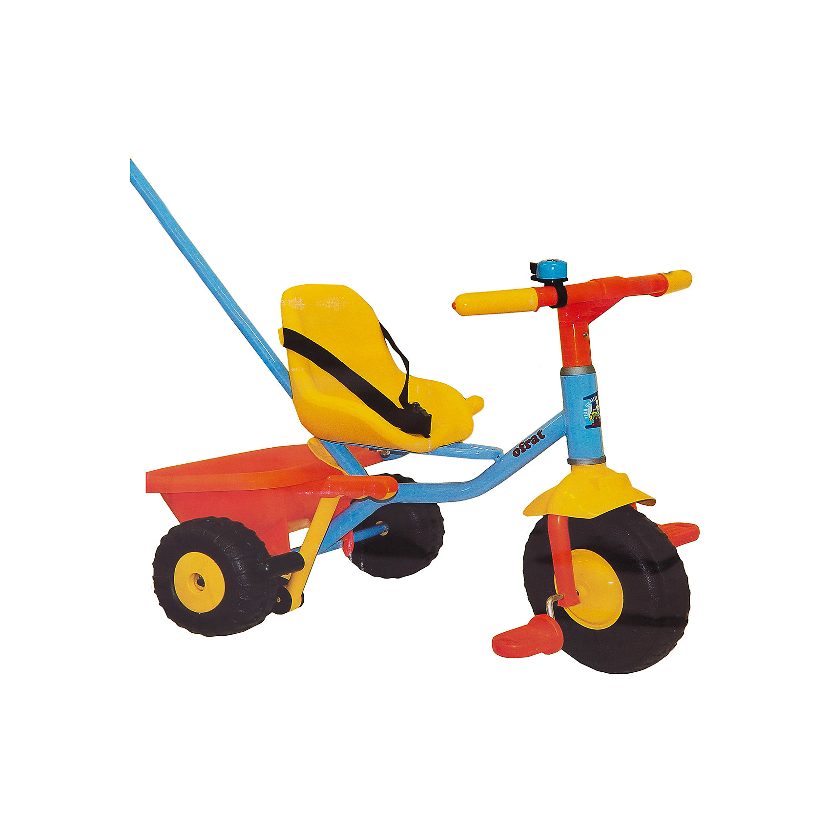 Велосипед трехколесный Junior Rider, Ofrat Велосипед трехколесный Junior Rider, OfratВелосипеды детские<br>Детский 3-х колесный велосипед Junior Rider современного дизайна с широкой, устойчивой и крепкой конструкцией - прекрасный вариант для прогулок. Прочная стальная рама и детали из высококачественного пластика гарантируют устойчивость и долговечность. Велосипед имеет удобное эргономичное сиденье с ремнями безопасности и плавной регулировкой положения – ближе-дальше к рулю; рифленые пластиковые педали; устойчивые колеса; тормоз на заднем колесе и звоночек на руле. Для родителей предусмотрена регулируемая по высоте удобная металлическая ручка-толкатель с пластиковой накладкой. Модель оснащена вместительной багажной корзиной, которая откидывается как кузов самосвала. Катание на самокате стимулирует ребенка к физической активности на свежем отдыхе, помогает развить различные группы мышц и укрепить иммунитет. <br><br>Дополнительная информация:<br><br>- Материал: сталь, пластик, резина.<br>- Вес: 3,5 кг. <br>- Размер: 51х24,5х28,2 см. <br>- Высота с толкателем: 89-95 см.<br>- Для детей от 15 мес.<br>- Удобное сиденье.<br>- Ремень безопасности.<br>- Ручка-толкатель для родителей регулируется по высоте (4 положения). <br>- Рифленые пластиковые педали.<br>- Откидывающаяся корзина для игрушек. <br>- Широкая резиновая накладка на переднем колесе. <br>- Ручной тормоз на заднее колесо.<br>- Звоночек на руле.<br><br>Велосипед трехколесный Teeny Trike, Ofrat, можно купить в нашем магазине.<br><br>Ширина мм: 280<br>Глубина мм: 250<br>Высота мм: 510<br>Вес г: 4200<br>Возраст от месяцев: 15<br>Возраст до месяцев: 36<br>Пол: Унисекс<br>Возраст: Детский<br>SKU: 4633671