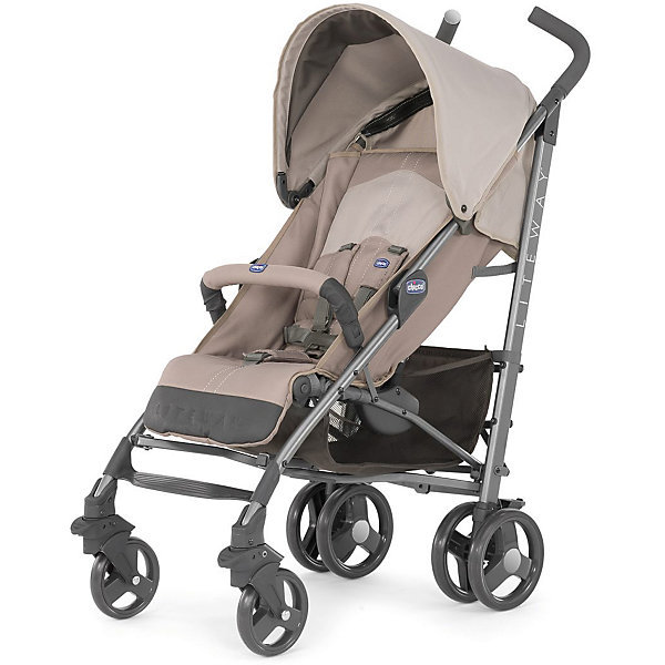 Коляска-трость Chicco Lite Way Top 2 Sands, бежевый Коляска-трость Chicco Lite Way Top 2 Sands, бежевыйКоляски-трости<br>Характеристики коляски-трости Lite Way Top:<br><br>• жесткая спинка с мягкой обивкой;<br>• спинка опускается одной рукой до горизонтального положения;<br>• система 5-ти точечных ремней безопасности;<br>• устанавливается защитный бампер;<br>• регулируемая подножка, 2 положения;<br>• складной капюшон;<br>• теплый и мягкий чехол на ножки;<br>• дождевик закрывает коляску со всех сторон;<br>• съемные чехлы прогулочного блока и капюшона, снимается также корзина для покупок;<br>• стирка тканевых элементов при температуре 30 градусов;<br>• длина спального места: 81 см;<br>• ширина сиденья: 32 см;<br>• глубина сиденья: 27 см;<br>• длина подножки: 11 см.<br><br>Рама коляски: <br><br>• одинарные передние поворотные колеса с блокировкой;<br>• задние сдвоенные колеса с тормозной системой;<br>• ручки отдельные, на ручках имеются прорезиненные мягкие накладки;<br>• корзина для покупок используется как рюкзак;<br>• механизм складывания коляски: трость;<br>• облегченная рама с использованием эллиптических трубок;<br>• материал рамы: алюминий, колеса – пластик;<br>• диаметр колес: 14 см, 17,5 см.<br><br>Размер коляски: 87,5х46,5х103 см<br>Размер коляски в сложенном виде: 110х29х29 см<br>Вес коляски: 7 кг<br>Вес в упаковке: 10,45 кг<br><br>Коляска-трость с регулируемой в 5-ти положениях спинкой раскладывается до горизонтального положения. Регулируемый капюшон защищает от солнечных лучей, а чехол на ножки используется в холодное время года. Корзина для покупок пригодится для транспортировки детских игрушек или продуктов в небольшом количестве. При необходимости корзину можно снять и постирать. <br><br>Коляску-трость LITE WAY TOP, Chicco, Sand можно купить в нашем интернет-магазине.<br><br>Ширина мм: 290<br>Глубина мм: 270<br>Высота мм: 1100<br>Вес г: 10450<br>Возраст от месяцев: 6<br>Возраст до месяцев: 36<br>Пол: Унисекс<br>Возраст: Детский<br>SKU: 4637720