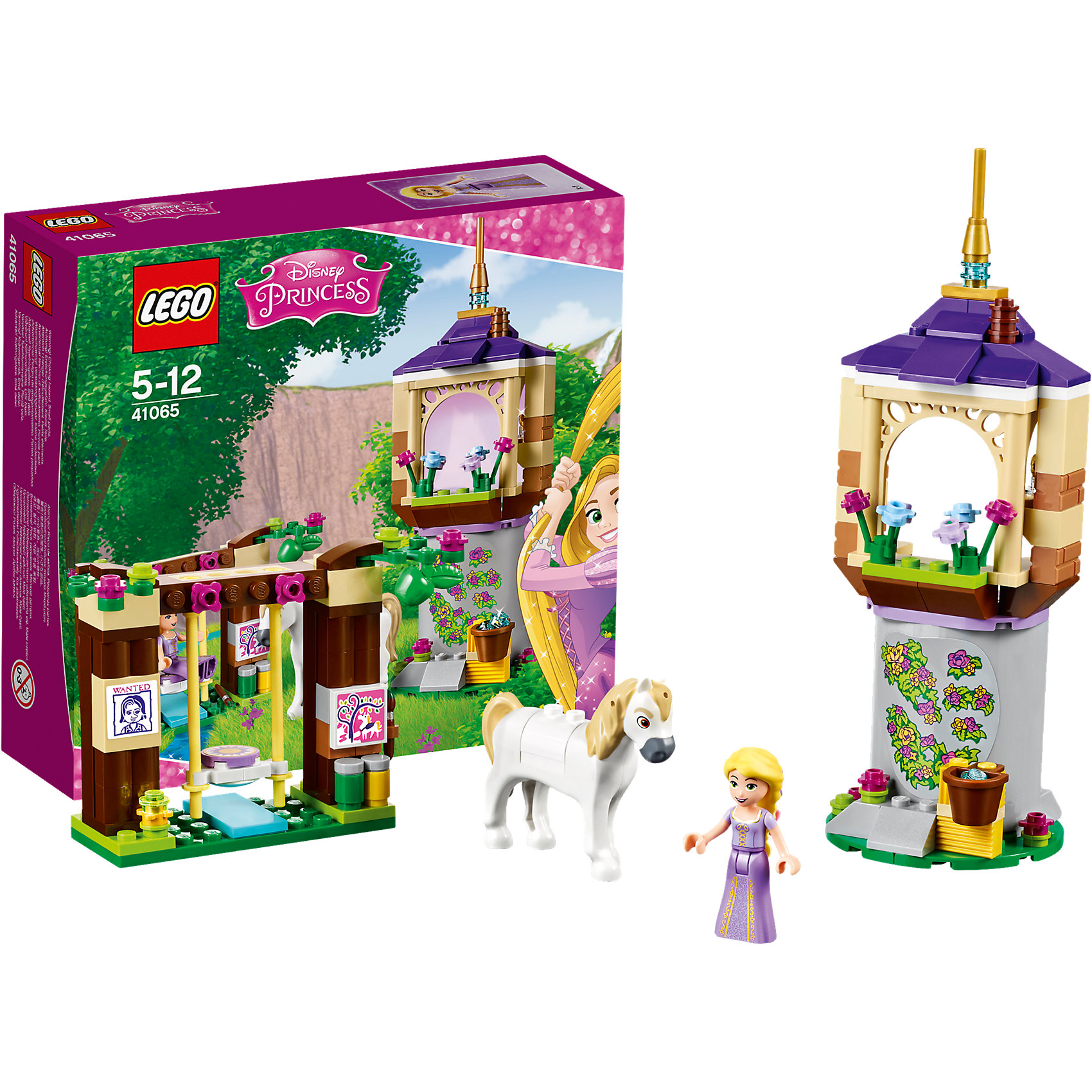 LEGO Disney Princesses 41065: Лучший день Рапунцель LEGO Disney Princesses 41065: Лучший день РапунцельПластмассовые конструкторы<br>Главную героиню мультфильма Рапунцель обожает множество современных девочек, поэтому набор Лего из её фигурки и конструктора в этой тематике обязательно обрадует ребенка. Такие игрушки помогают детям развивать воображение, мелкую моторику, логику и творческое мышление.<br>Набор состоит из фигурки Рапунцель, коня Максимуса, замка и других аксессуаров. С таким комплектом можно придумать множество игр!<br><br>Дополнительная информация:<br><br>цвет: разноцветный;<br>размер коробки: 20 х 6 х 19 см;<br>вес: 319 г;<br>материал: пластик;<br>количество деталей: 145.<br><br>Набор Лучший день Рапунцель от бренда LEGO Disney Princesses можно купить в нашем магазине.<br><br>Ширина мм: 203<br>Глубина мм: 190<br>Высота мм: 66<br>Вес г: 247<br>Возраст от месяцев: 60<br>Возраст до месяцев: 144<br>Пол: Женский<br>Возраст: Детский<br>SKU: 4641187