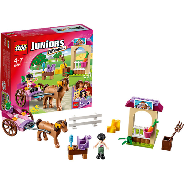 LEGO Juniors 10726: Карета Стефани LEGO Juniors 10726: Карета СтефаниПластмассовые конструкторы<br>Играть с конструктором обожает множество современных девочек, поэтому набор Лего, из которого можно собрать разные сюжеты про Стефани и её приключения, обязательно порадует ребенка. Такие игрушки помогают детям развивать воображение, мелкую моторику, логику и творческое мышление.<br>Набор состоит из множества деталей, с помощью которых можно собрать декорации для игр, а также в нем есть фигурки любимых персонажей! С таким комплектом можно придумать множество игр!<br><br>Дополнительная информация:<br><br>цвет: разноцветный;<br>размер коробки: 15 х 14 х 5 см;<br>вес: 140 г;<br>материал: пластик;<br>количество деталей: 58.<br><br>Набор Карета Стефани от бренда LEGO Juniors можно купить в нашем магазине.<br><br>Ширина мм: 160<br>Глубина мм: 139<br>Высота мм: 48<br>Вес г: 134<br>Возраст от месяцев: 48<br>Возраст до месяцев: 84<br>Пол: Женский<br>Возраст: Детский<br>SKU: 4641211