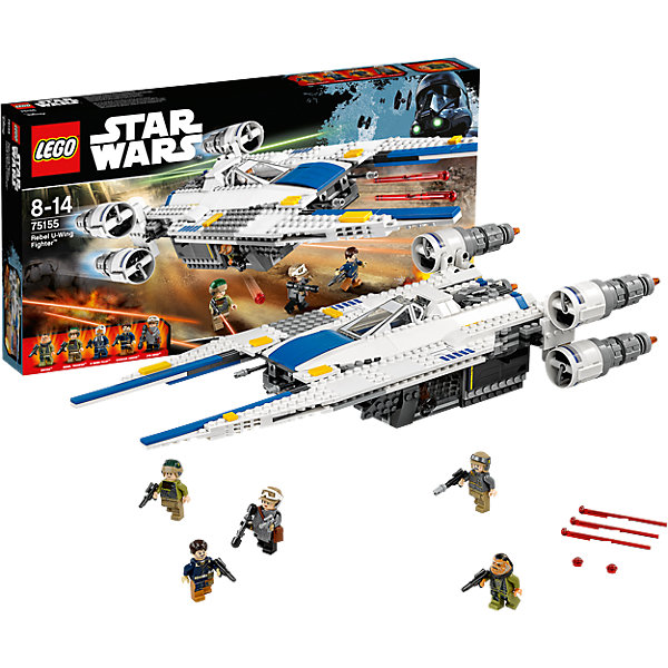 LEGO Star Wars 75155: Истребитель U-Wing Повстанцев LEGO Star Wars 75155: Истребитель U-Wing ПовстанцевПластмассовые конструкторы<br>Играть с любимыми персонажами всегда интереснее! Фильм Звездные войны обожают современные дети. Подарите им возможность играть с героями из любимого фильма, воссоздавая боевые сцены из кино или придумывая свои! Эти фигурки подвижны, состоят из деталей, поэтому детям с ними играть очень интересно. <br>Одна игрушка - только часть большой коллекции LEGO Star Wars, поэтому детям будет интересно еще и коллекционировать разные фигурки и наборы. Такие игрушки помогают ребенку развивать мелкую моторику, воображение и творческое мышление! Материалы, использованные при изготовлении игрушек, полностью безопасны для детей и отвечают всем требованиям по качеству.<br><br>Дополнительная информация:<br><br>цвет: разноцветный;<br>материал: пластик;<br>деталей: 659, 5 фигурок.<br><br>LEGO Star Wars 75155: Истребитель U-Wing можно приобрести в нашем магазине.<br><br>Ширина мм: 540<br>Глубина мм: 278<br>Высота мм: 61<br>Вес г: 1172<br>Возраст от месяцев: 96<br>Возраст до месяцев: 168<br>Пол: Мужской<br>Возраст: Детский<br>SKU: 4641274