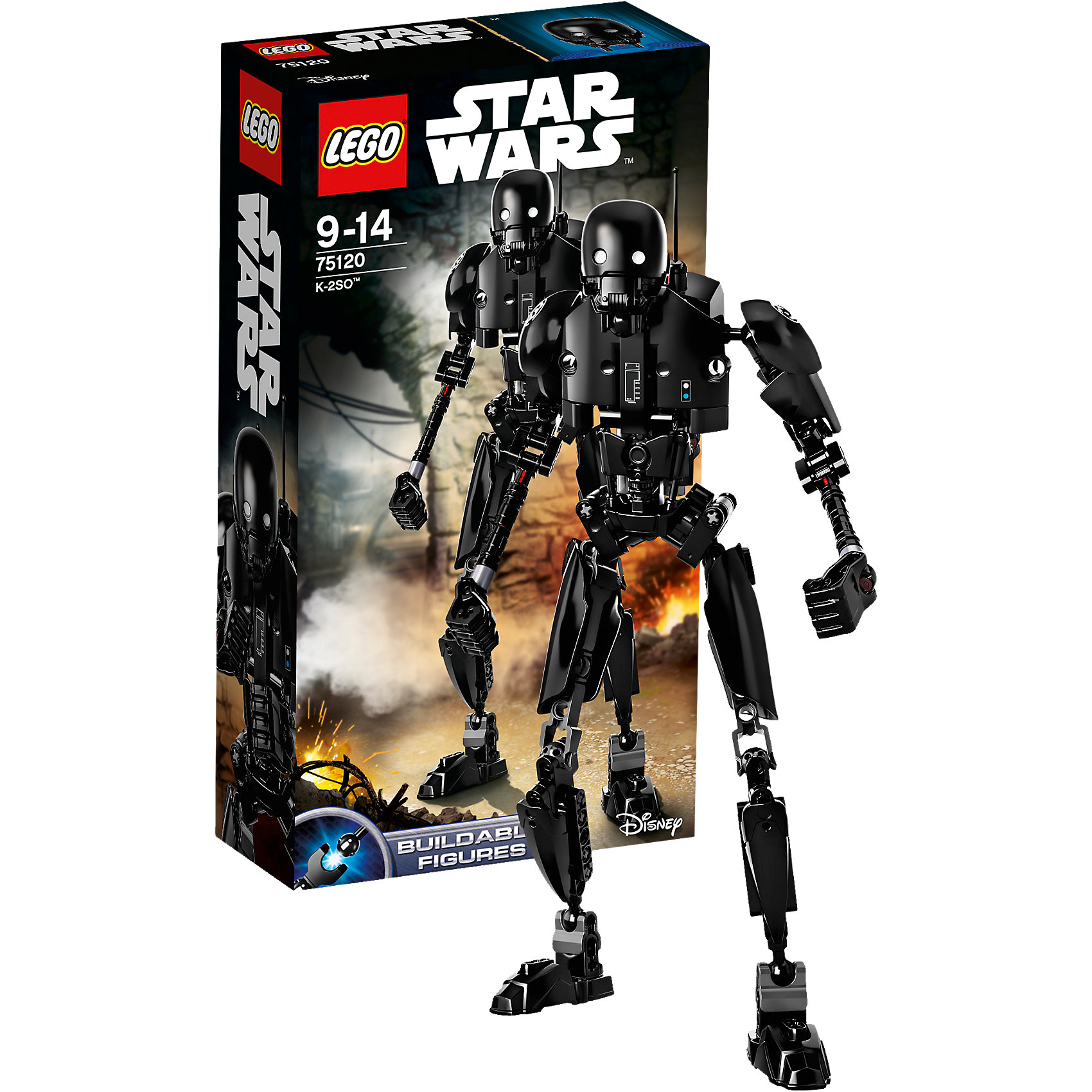 LEGO Star Wars 75120: K-2S0 LEGO Star Wars 75120: K-2S0Пластмассовые конструкторы<br>Фильм Звездные войны обожают современные дети. Подарите им возможность играть с героями из любимого фильма, воссоздавая боевые сцены из кино или придумывая свои! Эти фигурки подвижны, состоят из деталей, поэтому детям с ними играть очень интересно. <br>Одна игрушка - только часть большой коллекции LEGO Star Wars, поэтому детям будет интересно еще и коллекционировать разные фигурки и наборы. Такие игрушки помогают ребенку развивать мелкую моторику, воображение и творческое мышление! Материалы, использованные при изготовлении игрушек, полностью безопасны для детей и отвечают всем требованиям по качеству.<br><br>Дополнительная информация:<br><br>цвет: разноцветный;<br>материал: пластик;<br>деталей: 169;<br>высота игрушки: 29 см.<br><br>LEGO Star Wars 75120: K-2S0 можно приобрести в нашем магазине.<br><br>Ширина мм: 265<br>Глубина мм: 144<br>Высота мм: 66<br>Вес г: 251<br>Возраст от месяцев: 108<br>Возраст до месяцев: 168<br>Пол: Мужской<br>Возраст: Детский<br>SKU: 4641277