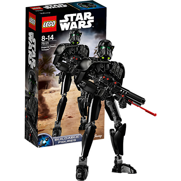 LEGO Star Wars 75121: Имперский штурмовик смерти LEGO Star Wars 75121: Имперский штурмовик смертиПластмассовые конструкторы<br>Играть с любимыми персонажами всегда интереснее! Фильм Звездные войны обожают современные дети. Подарите им возможность играть с героями из любимого фильма, воссоздавая боевые сцены из кино или придумывая свои! Эти фигурки подвижны, состоят из деталей, поэтому детям с ними играть очень интересно. <br>Одна игрушка - только часть большой коллекции LEGO Star Wars, поэтому детям будет интересно еще и коллекционировать разные фигурки и наборы. Такие игрушки помогают ребенку развивать мелкую моторику, воображение и творческое мышление! Материалы, использованные при изготовлении игрушек, полностью безопасны для детей и отвечают всем требованиям по качеству.<br><br>Дополнительная информация:<br><br>цвет: разноцветный;<br>материал: пластик;<br>деталей: 169.<br><br>LEGO Star Wars 75121: Имперский штурмовик смерти можно приобрести в нашем магазине.<br><br>Ширина мм: 261<br>Глубина мм: 144<br>Высота мм: 66<br>Вес г: 258<br>Возраст от месяцев: 96<br>Возраст до месяцев: 168<br>Пол: Мужской<br>Возраст: Детский<br>SKU: 4641278