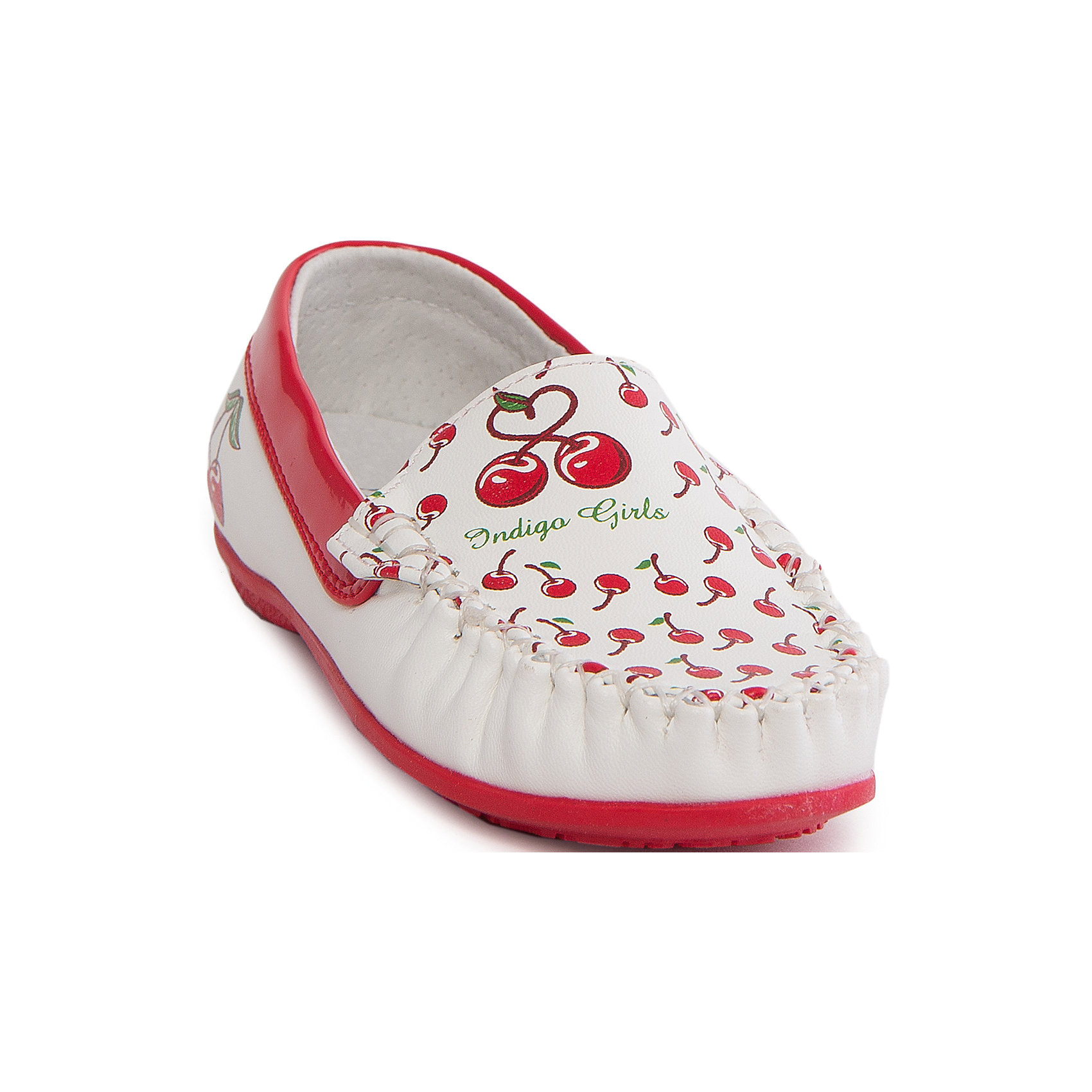 Мокасины для девочки Indigo kids Мокасины для девочки Indigo kidsМокасины<br>Мокасины для девочки от известного бренда Indigo kids.<br><br>Состав: <br>Материал верха: Кожа искусственная<br>Материал подклада: Кожа натуральная<br><br>Ширина мм: 227<br>Глубина мм: 145<br>Высота мм: 124<br>Вес г: 325<br>Цвет: белый<br>Возраст от месяцев: 24<br>Возраст до месяцев: 36<br>Пол: Женский<br>Возраст: Детский<br>Размер: 26,29,30,31,28,27<br>SKU: 4643827