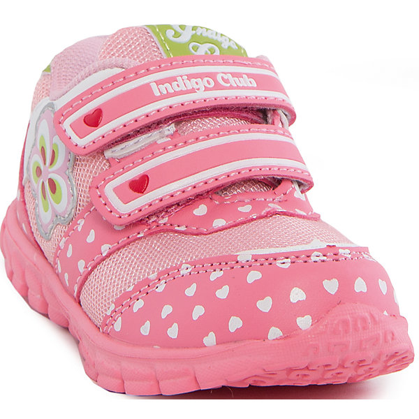 Кроссовки для девочки Indigo kids Кроссовки для девочки Indigo kidsКроссовки<br>Кроссовки для девочки от известного бренда Indigo kids.<br><br>Состав: <br>Материал верха: Кожа искусственная/Текстиль<br>Материал подклада: Текстиль<br><br>Ширина мм: 262<br>Глубина мм: 176<br>Высота мм: 97<br>Вес г: 427<br>Цвет: розовый<br>Возраст от месяцев: 24<br>Возраст до месяцев: 36<br>Пол: Женский<br>Возраст: Детский<br>Размер: 26,24,25,23,21,22<br>SKU: 4643932