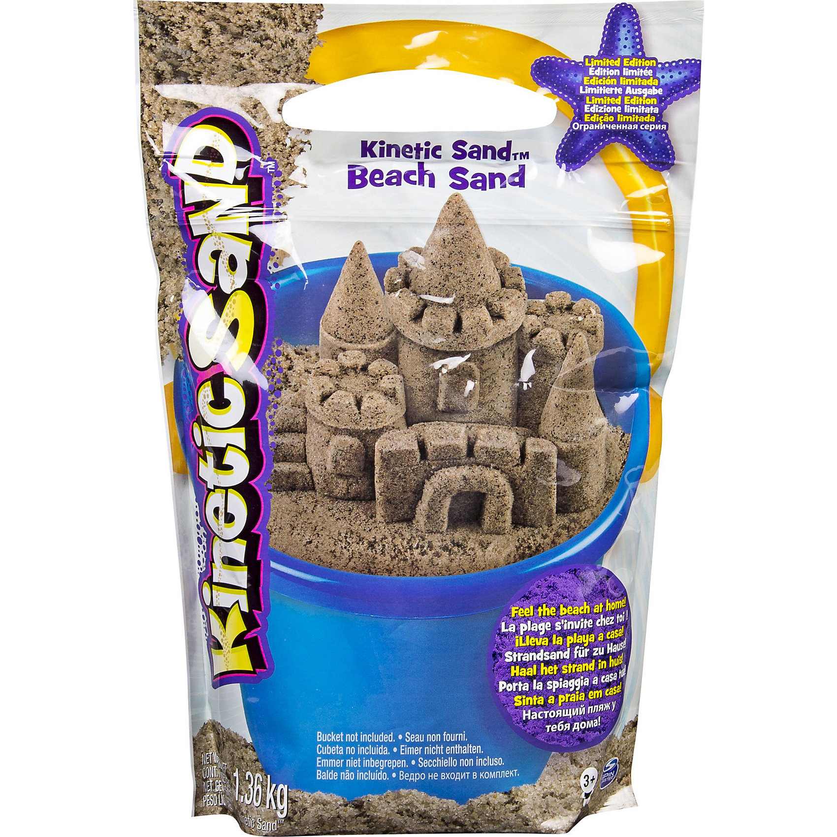 Песок для лепки Kinetic Sand морской песок 1,4 кг коричневый Песок для лепки Kinetic Sand морской песок 1,4 кг коричневыйКинетический песок<br>Характеристики товара:<br><br>• цвет: коричневый<br>• материал: песок<br>• вес: 1,4 г<br>• размер упаковки: 20х8х28 см<br>• не пачкается<br>• можно играть в помещении<br>• упаковка: пакет<br>• возраст: от трех лет<br><br>Лепка из кинетического песка - очень увлекательный вид творчества! С помощью него можно создать множество различных фигурок. Такой песок поможет даеж маленькому ребенку выразить свои творческие способности. Кинетический песок замечателен тем, что он безопасен для детей, не пачкается и не создает трудностей при уборке после игр.<br>Малыш может прямо дома приступить к созданию объемных фигур! Изделие произведено из качественных и безопасных для ребенка материалов. Игра с таким песком помогает развить мышление ребенка, аккуратность, внимательность, мелкую моторику и воображение. Полезный и развивающий подарок!<br><br>Песок для лепки Kinetic Sand морской песок 1,4 кг коричневый можно купить в нашем интернет-магазине.<br><br>Ширина мм: 306<br>Глубина мм: 203<br>Высота мм: 68<br>Вес г: 1400<br>Возраст от месяцев: 36<br>Возраст до месяцев: 72<br>Пол: Унисекс<br>Возраст: Детский<br>SKU: 4648100