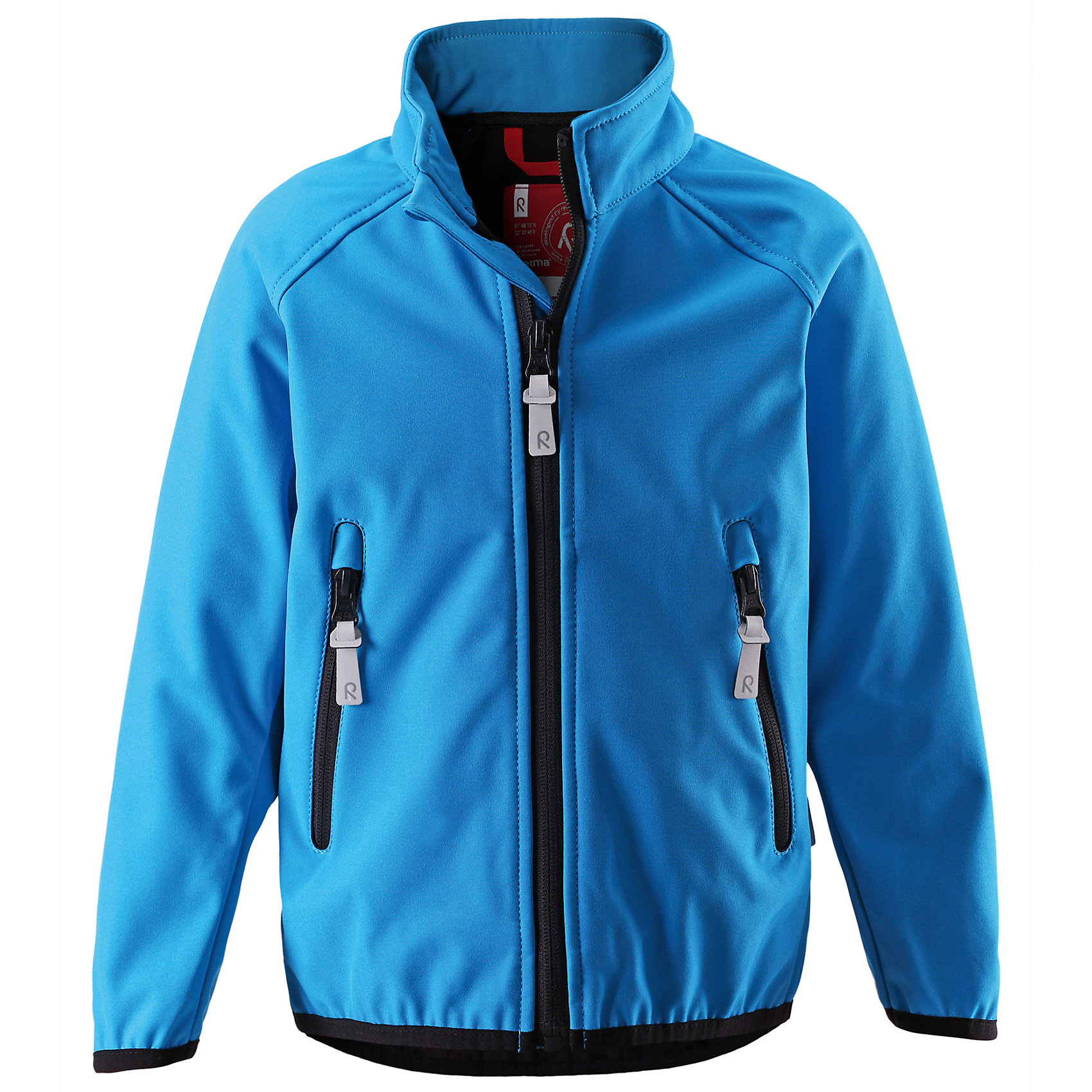 Куртка Soft shell Reima Куртка Soft shell ReimaОдежда<br>Куртка Soft shell от финской марки Reima.<br>Куртка из материала softshell для детей и подростков. Из ветронепроницаемого материала, но изделие «дышит». Эластичная резинка на воротнике, манжетах и подоле. Карманы на молнии.<br>Состав:<br>96% ПЭ 4% ЭЛ, ПУ-ламинация<br><br>Ширина мм: 356<br>Глубина мм: 10<br>Высота мм: 245<br>Вес г: 519<br>Цвет: голубой<br>Возраст от месяцев: 84<br>Возраст до месяцев: 96<br>Пол: Унисекс<br>Возраст: Детский<br>Размер: 128,158,122,140,152,146,134,110<br>SKU: 4653136