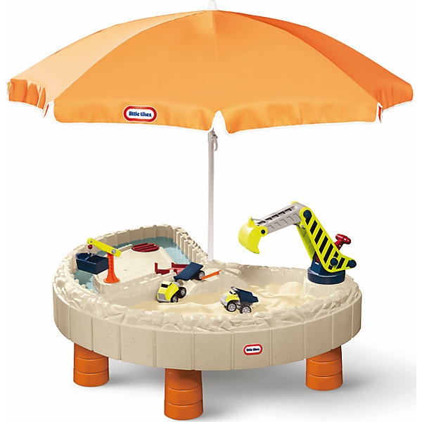 Стол-песочница с зонтом и зоной для воды, Little Tikes Стол-песочница с зонтом и зоной для воды, Little TikesИграем в песочнице<br>В комплект входят: кран, строительный ковш, 2 грузовика, ворота и мостики, 2 крышки, которые защитят стол от дождя, пыли, домашних животных. Стол прекрасно подходит для игры на воздухе в весенне-летний период, большой зонт надежно защитит малышей от палящего солнца в жаркие летние дни, а 2 игровые зоны (для песка и для воды) предоставляют широкие возможности для увлекательной игры нескольких детей одновременно. Для детей от 2 до 6 лет. Размеры стола в собранном виде: 136 х 112 х 55см. Размеры упаковки: 138х 113х28см. Вес упаковки: 15,9 кг. Объем упаковки: 0,4 м3.)<br><br>Ширина мм: 138<br>Глубина мм: 113<br>Высота мм: 280<br>Вес г: 1584<br>Возраст от месяцев: 24<br>Возраст до месяцев: 60<br>Пол: Мужской<br>Возраст: Детский<br>SKU: 4653313