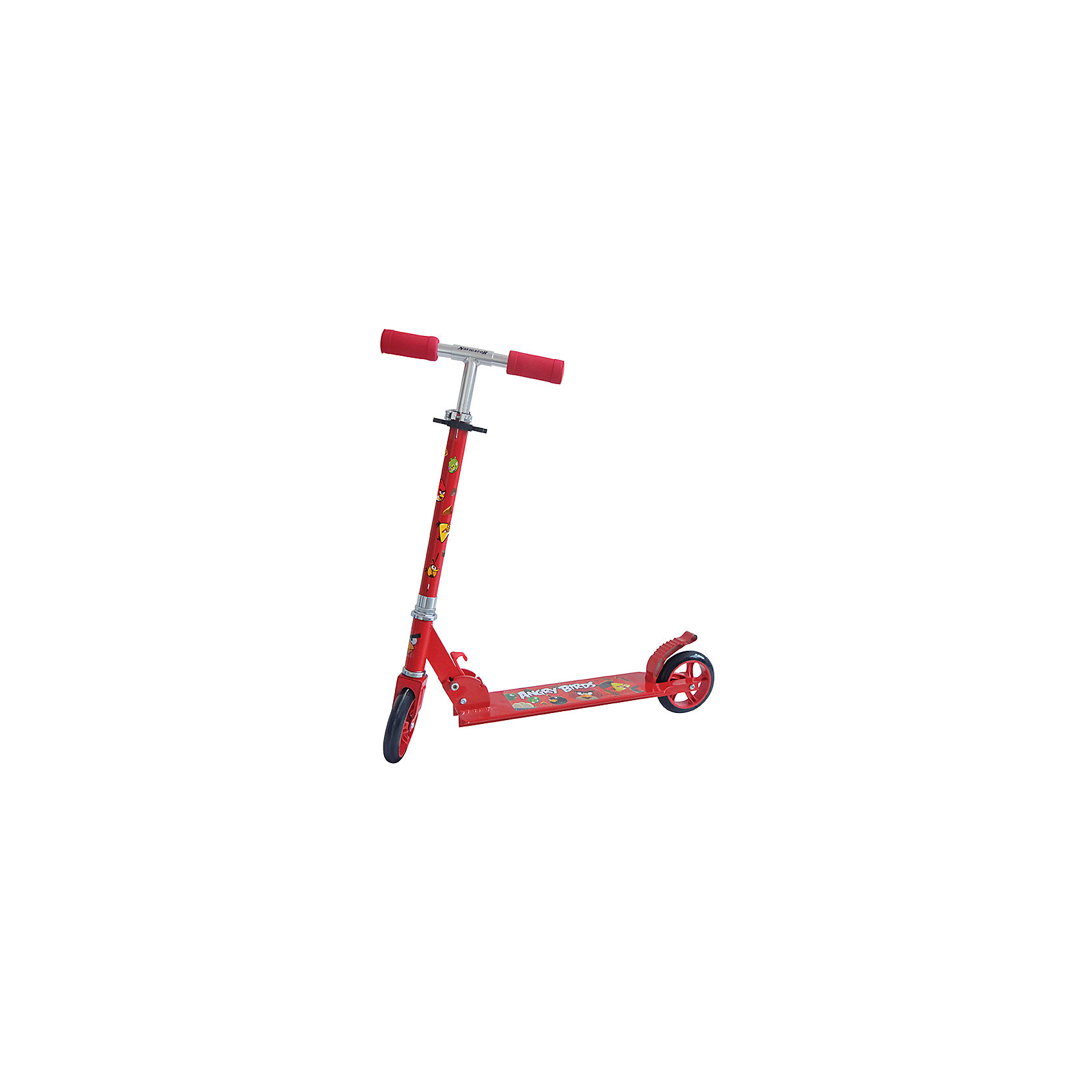 Самокат Angry Birds, красный, Navigator Самокат Angry Birds, красный, NavigatorСамокаты<br>Самокат Angry Birds, красный, Navigator (Навигатор) – этот качественный самокат отлично подойдет для активного отдыха ребенка.<br>Самокат состоит из алюминиевой рамы, полиуретановых колёс и регулируемого по высоте руля с большими мягкими ручками. Для остановки самоката сзади расположен ножной металлический тормоз, одновременно являющийся задним крылом.<br><br>Дополнительная информация:<br><br>- Цвет: красный<br>- Максимальная нагрузка: 50 кг.<br>- Возрастная категория: от 3 лет<br>- Размер: 73х10,5х91 см.<br>- Диаметр колёс: 14,5 см.<br>- Высота руля: от 86 до 95 см.<br>- Ширина руля: 31 см.<br>- Размер платформы: 41х11 см.<br>- Полезный размер платформы: 34,5х11 см.<br>- Расстояние от земли до платформы: 8 см.<br>- Вес: 2,25 кг.<br><br>Самокат Angry Birds, красный, Navigator (Навигатор) можно купить в нашем интернет-магазине.<br><br>Яркий складной двухколесный самокат Angry Birds Navigator (Навигатор) - это мечта любого ребенка, ведь на нем нарисованы любимые герои Злые птички (Angry Birds).<br><br>Ширина мм: 710<br>Глубина мм: 120<br>Высота мм: 230<br>Вес г: 2867<br>Возраст от месяцев: 36<br>Возраст до месяцев: 84<br>Пол: Унисекс<br>Возраст: Детский<br>SKU: 4655093