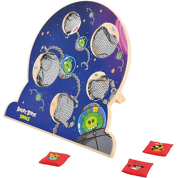 Деревянная игра Angry Birds, 1Toy Деревянная игра Angry Birds, 1ToyНастольные игры для всей семьи<br>Деревянная игра Angry Birds, 1Toy – это веселая игра по мотивам популярной компьютерной игры.<br>Настольная игра, изготовленная по лицензии Angry Birds Space, это увлекательное соревнование для вашего ребенка и его друзей. На деревянном щитке обозначены 5 мишеней разного размера с сетками-ловушками, в которые нужно забрасывать мешочки с изображениями знаменитых птиц. На коробке есть более подробная инструкция, как играть. Игра развивает физическую силу, целеустремленность, силу воли, коммуникабельность.<br><br>Дополнительная информация:<br><br>- В наборе: щиток на подставке с 5 сетками, мешочки с гранулами 5 штук<br>- Материал: древесина, текстиль<br>- Размер щитка: 31,5 х 8 х 29 см.<br>- Размер мешочков: 4 х 4 х 6 см.<br>- Размер упаковки: 32,5х8х30 см.<br>- Вес в упаковке: 917 гр.<br><br>Деревянную игру Angry Birds, 1Toy можно купить в нашем интернет-магазине.<br><br>Ширина мм: 325<br>Глубина мм: 80<br>Высота мм: 300<br>Вес г: 917<br>Возраст от месяцев: 48<br>Возраст до месяцев: 120<br>Пол: Унисекс<br>Возраст: Детский<br>SKU: 4655095